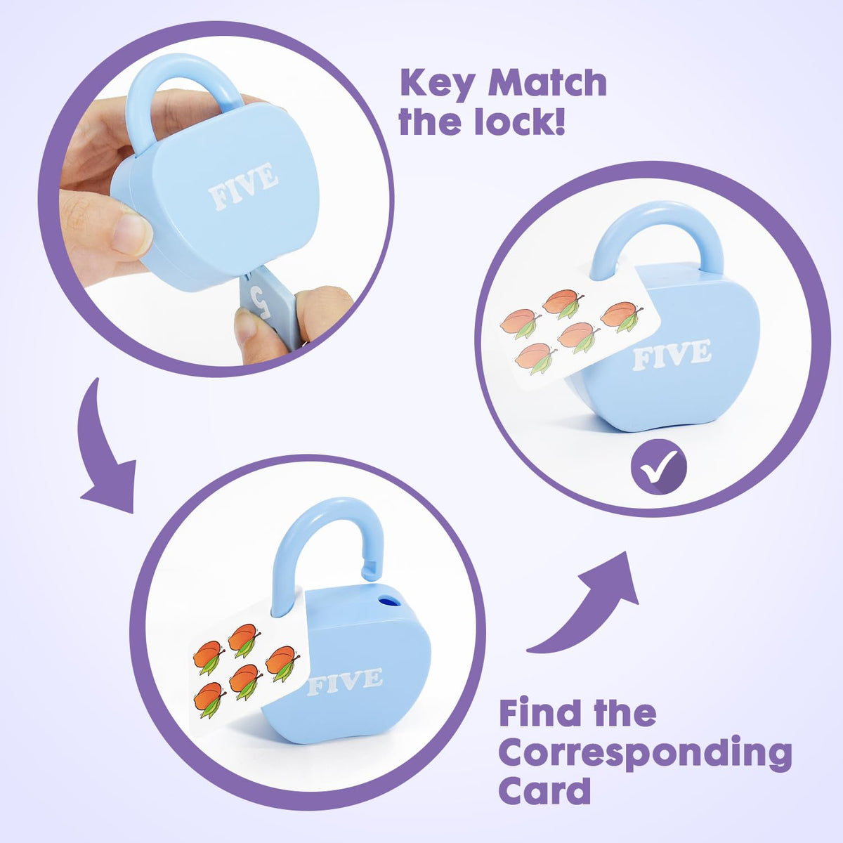 YYDeek Locks & Key Toddler Toys — Montessori Counting & Cause & Effect (Ages 3-5)