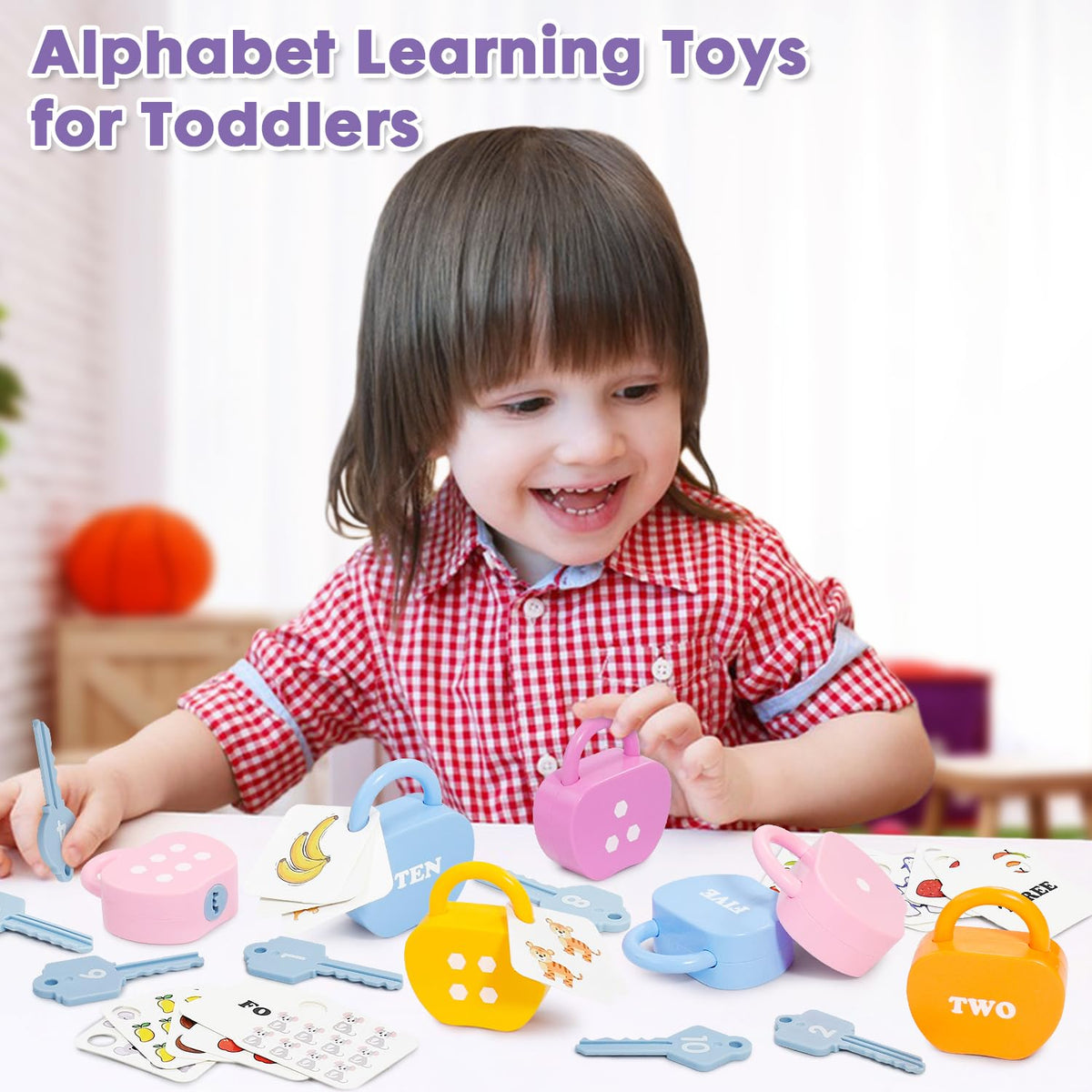YYDeek Locks & Key Toddler Toys — Montessori Counting & Cause & Effect (Ages 3-5)