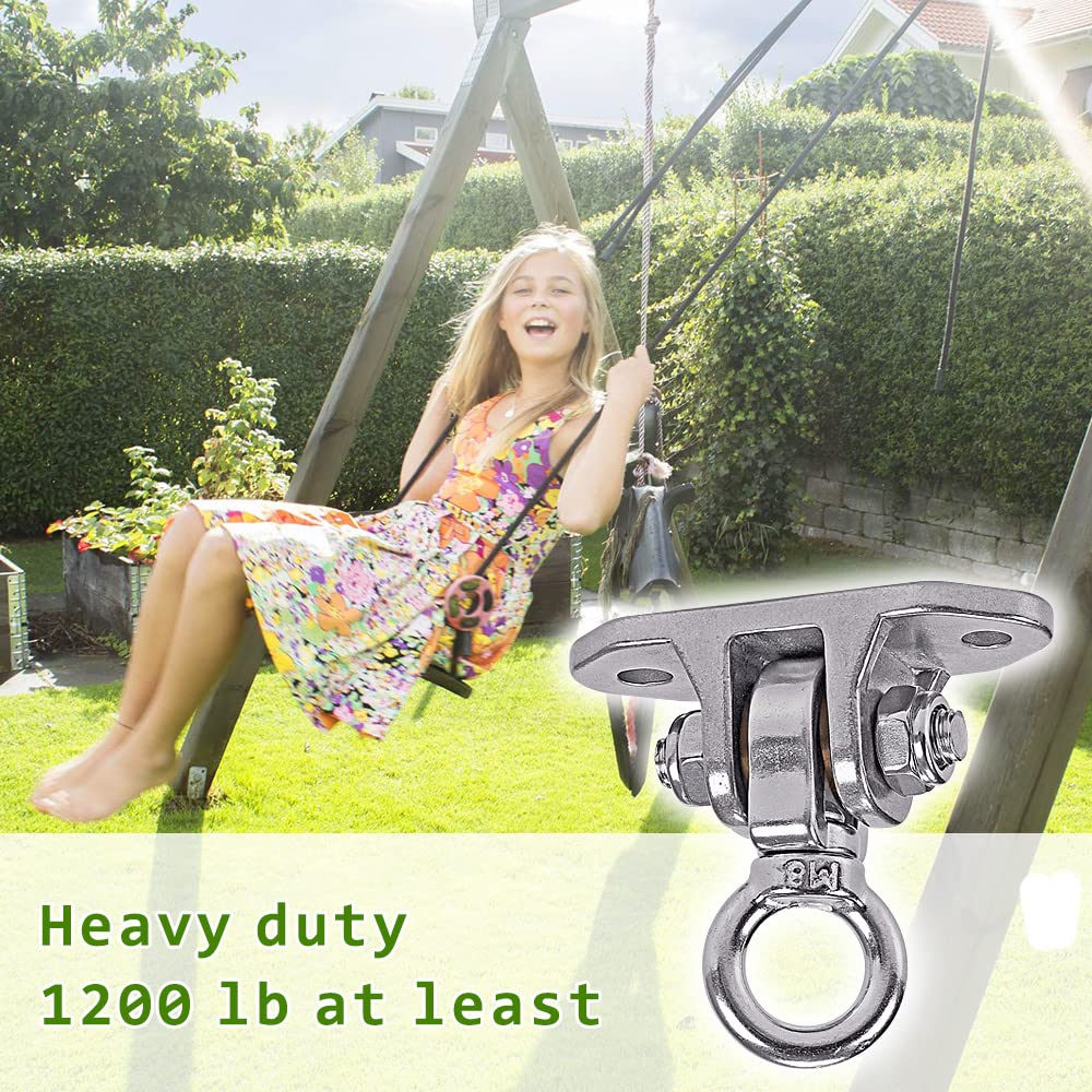 Yyiwhmy Stainless Steel Swing Hanger 180°+360° Ceiling Mount – Heavy Duty, 1200 lb Capacity