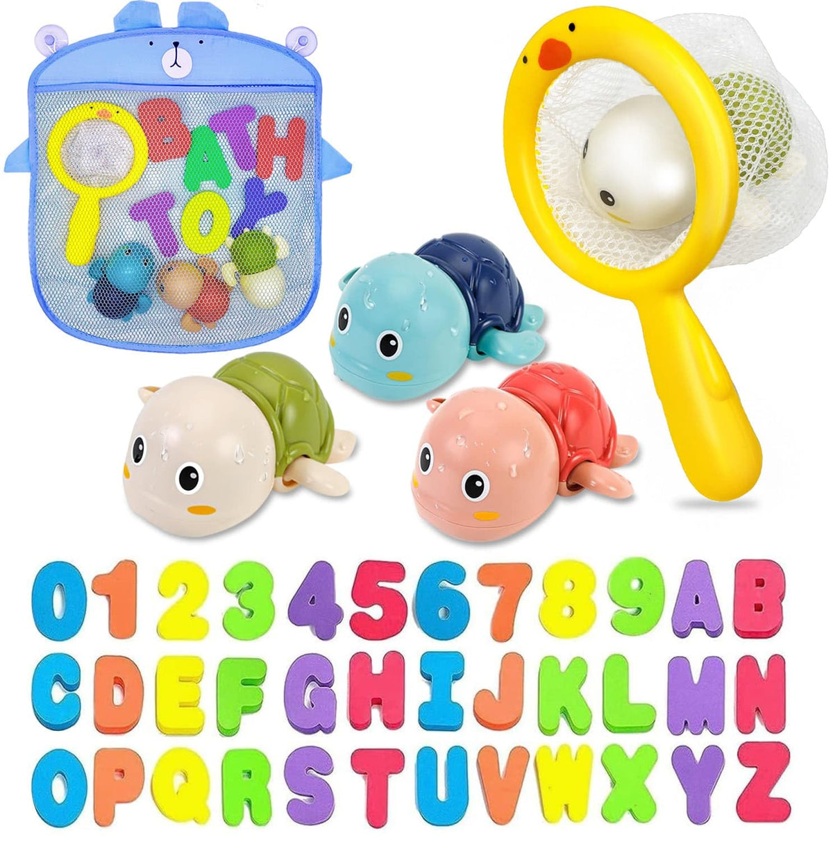 YYMHMF Bath Toys for Toddlers 1-3 | Foam ABC Letters & Numbers Set