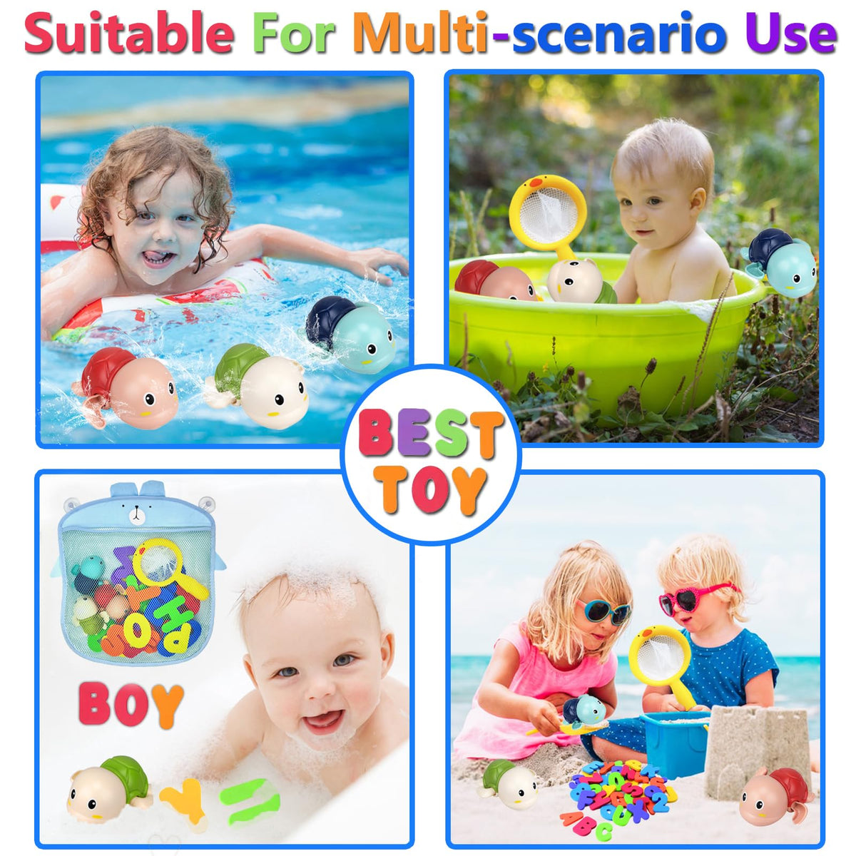 YYMHMF Bath Toys for Toddlers 1-3 | Foam ABC Letters & Numbers Set