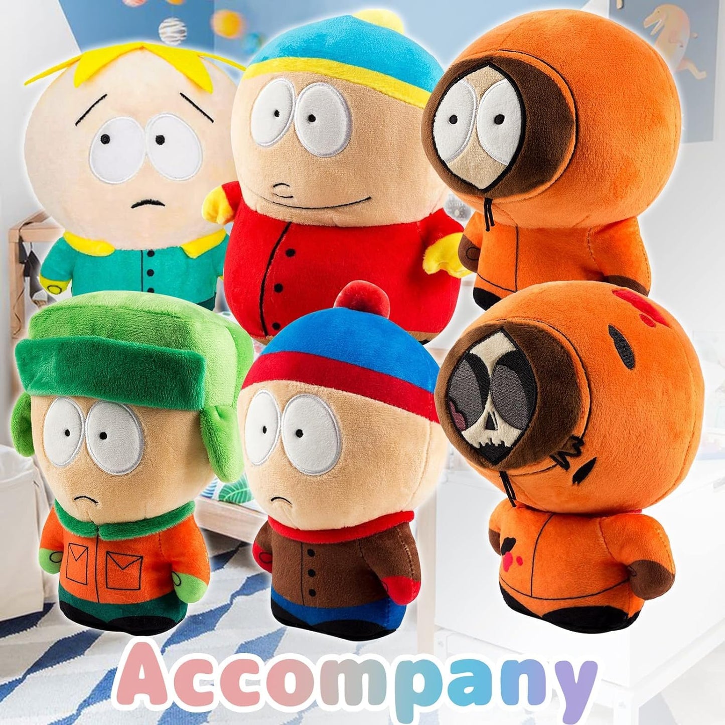 YZONU SP Anime Plush Toys – 6Pcs Cute Plush Dolls Pillow & Decor