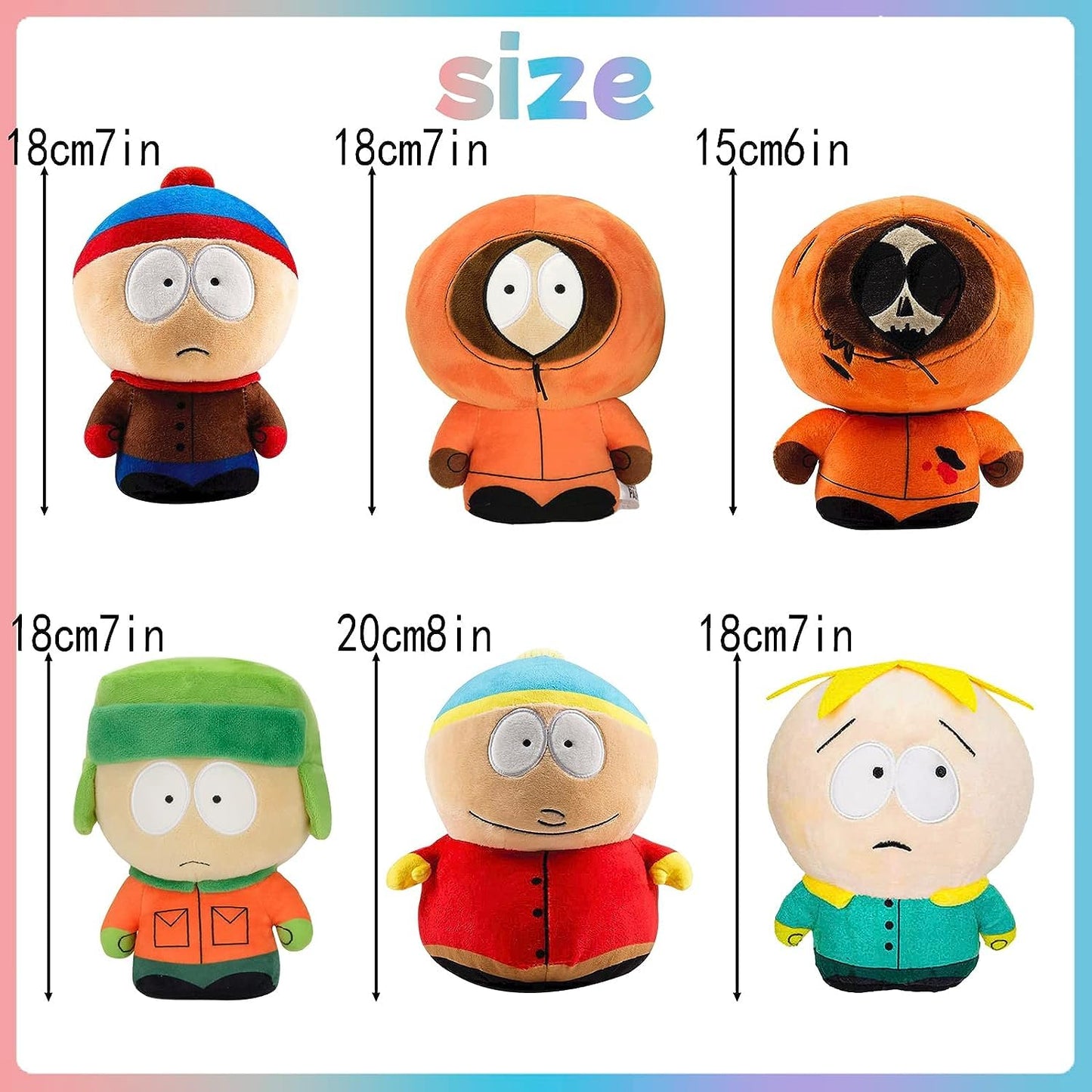 YZONU SP Anime Plush Toys – 6Pcs Cute Plush Dolls Pillow & Decor
