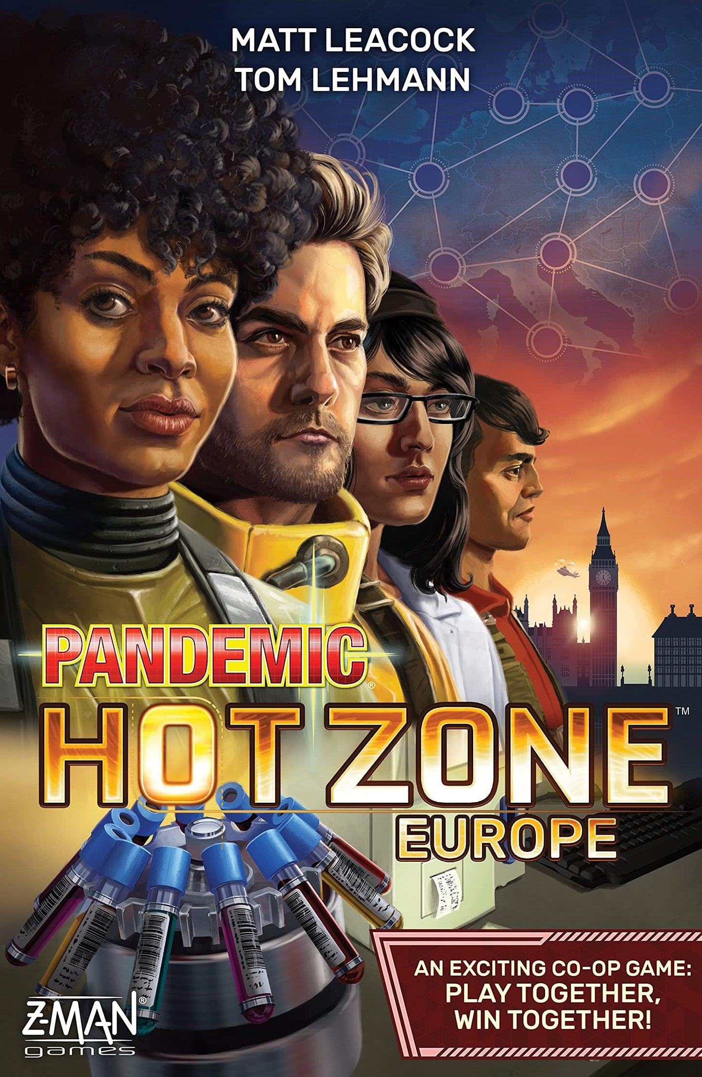 Pandemic Hot Zone Europe Board Game – Cooperative Strategy by Z-Man Games | 2-4 Players, 30 Minutes