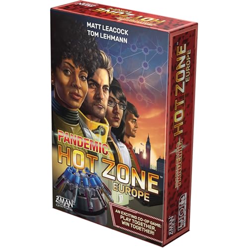 Pandemic Hot Zone Europe Board Game – Cooperative Strategy by Z-Man Games | 2-4 Players, 30 Minutes