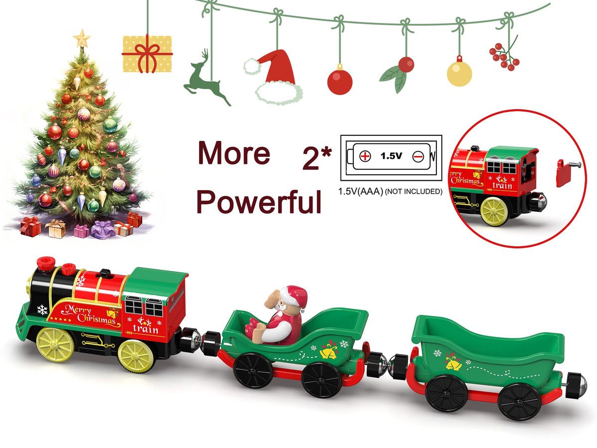 Z MAYABBO Electric Train Set for Wooden Tracks – Battery-Powered Trains with Lights & Sounds (Thomas & Friends, Brio, Chuggington Compatible)