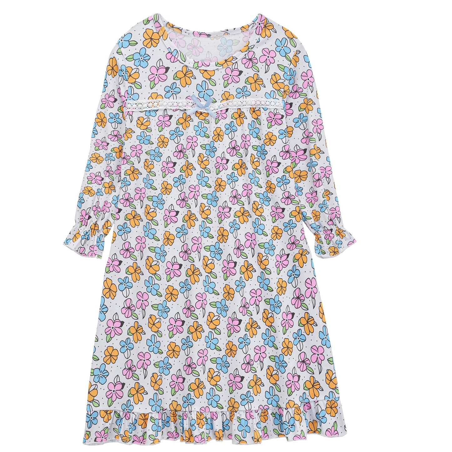 Z-Shop Old Lady Costume for Girls – 100 Days of School Grandma Look (Multicolor)