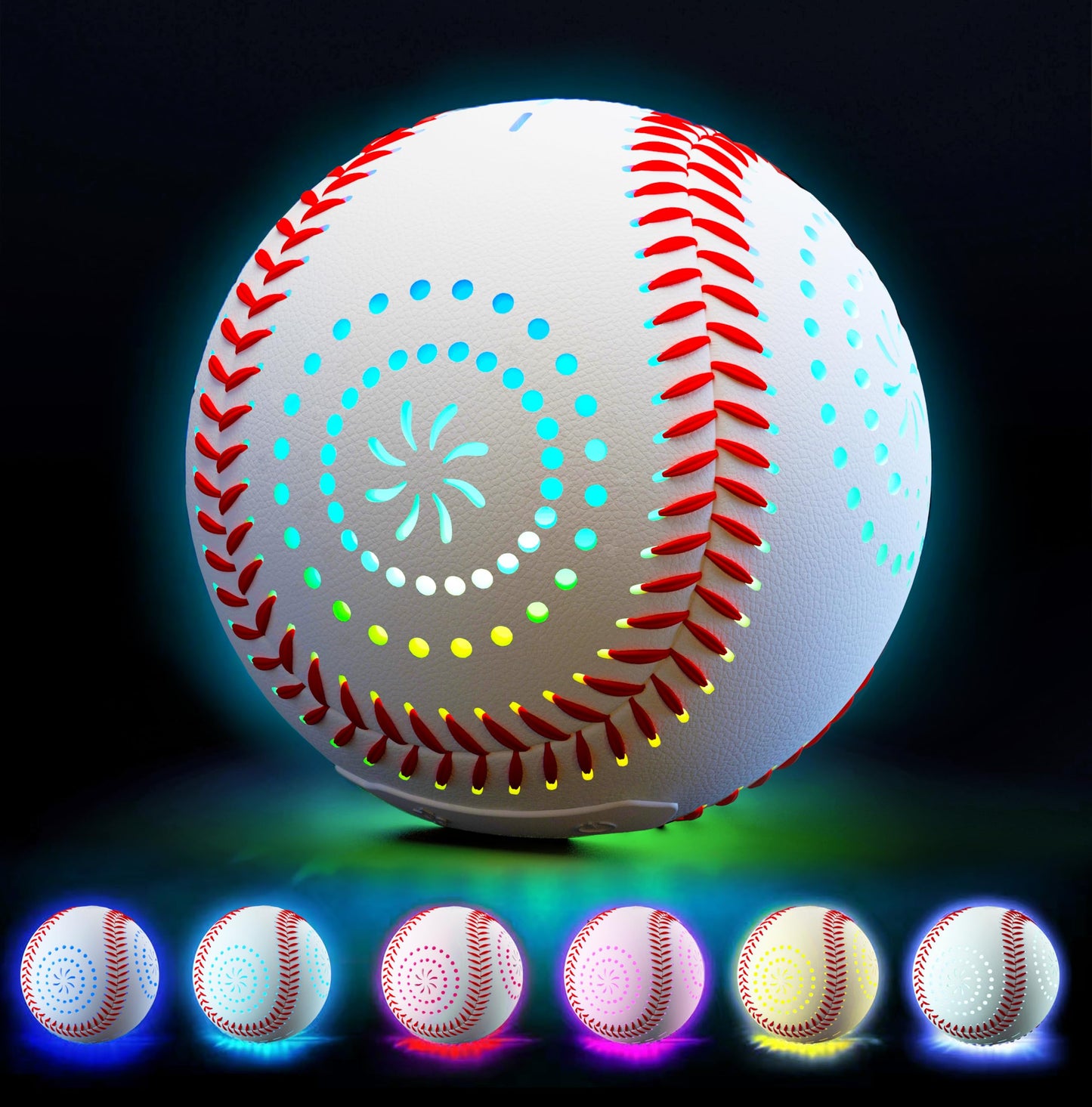 ZACEAC LED Rechargeable Baseball with 9 Lighting Modes – Glow in the Dark Toy for Kids