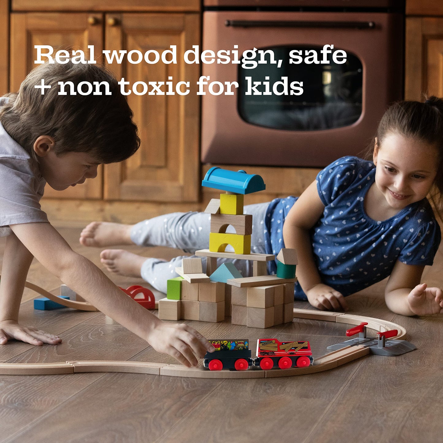 ZANY TRAINS Series 1: Wooden Train Set with Cargo – Sugar Rush Susie – All Wooden Track Compatible