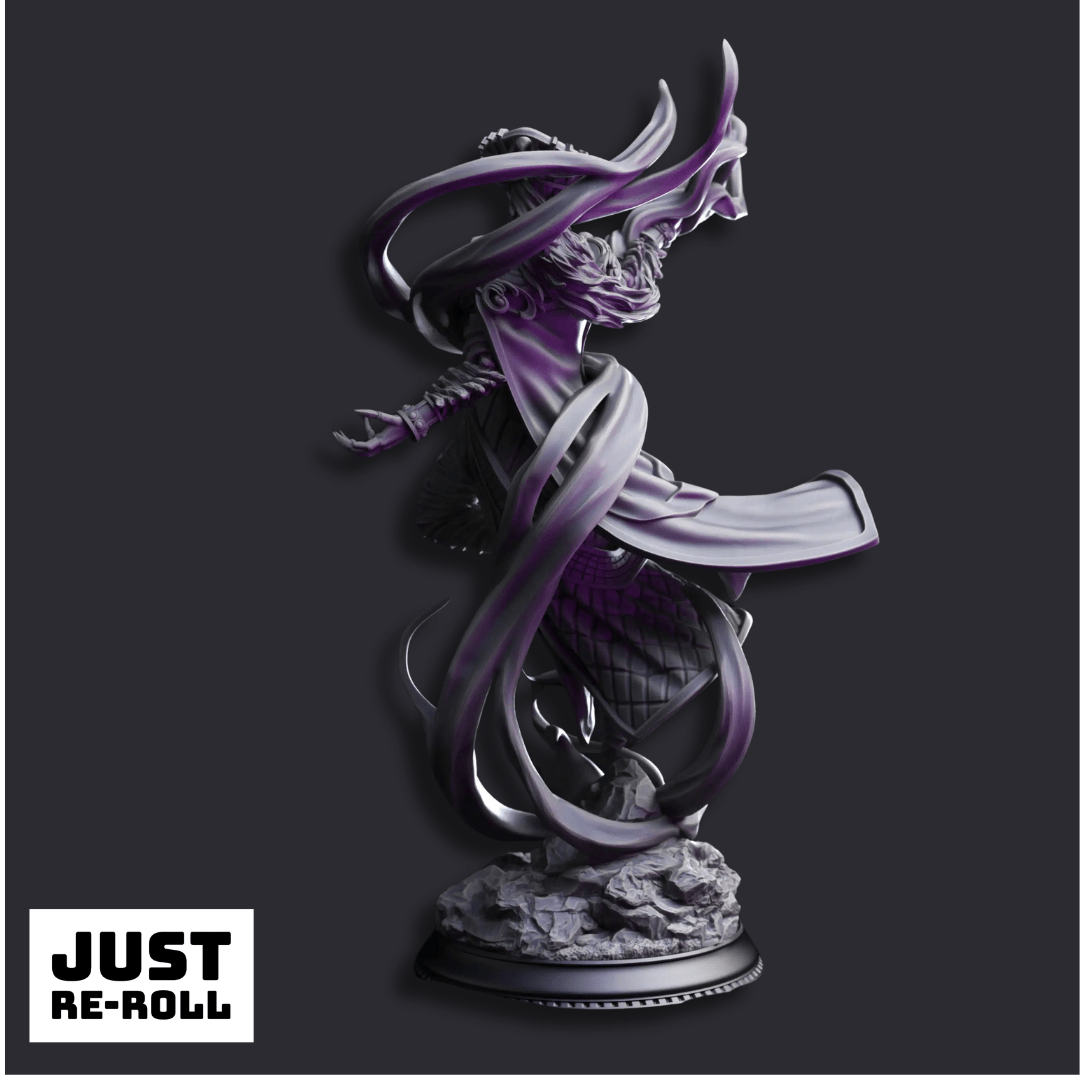Zarinda Sorceress of the Empty Planes - 3D Printed Sorcerer Character Miniature
