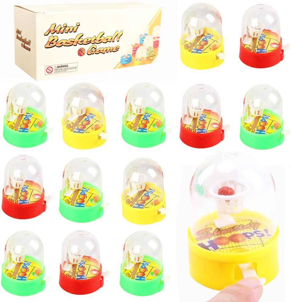 Zasnynua 16-Pack Mini Basketball Finger Shooting Games – Party Favors & Classroom Rewards
