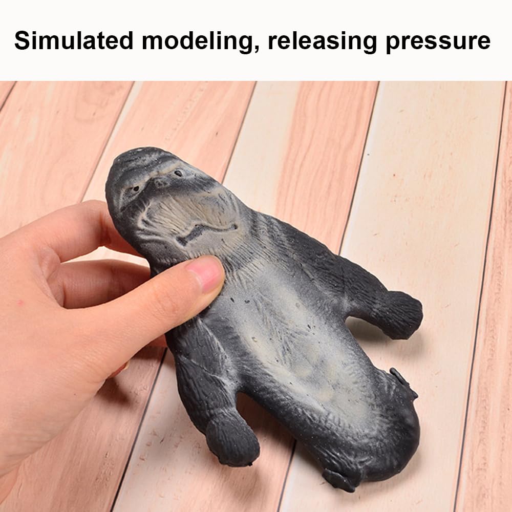 Zasnynua 2-Pack Random Color Monkey Stress Balls – Funny Squishy Fidget Toys