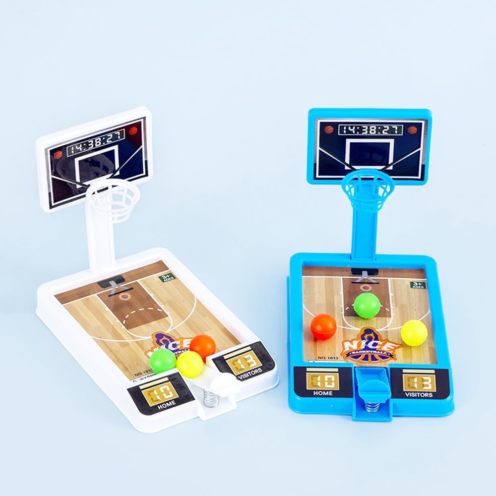 Zasnynua 2 Pack Tabletop Basketball Game Toys – Desk & Office Fun for Kids and Adults