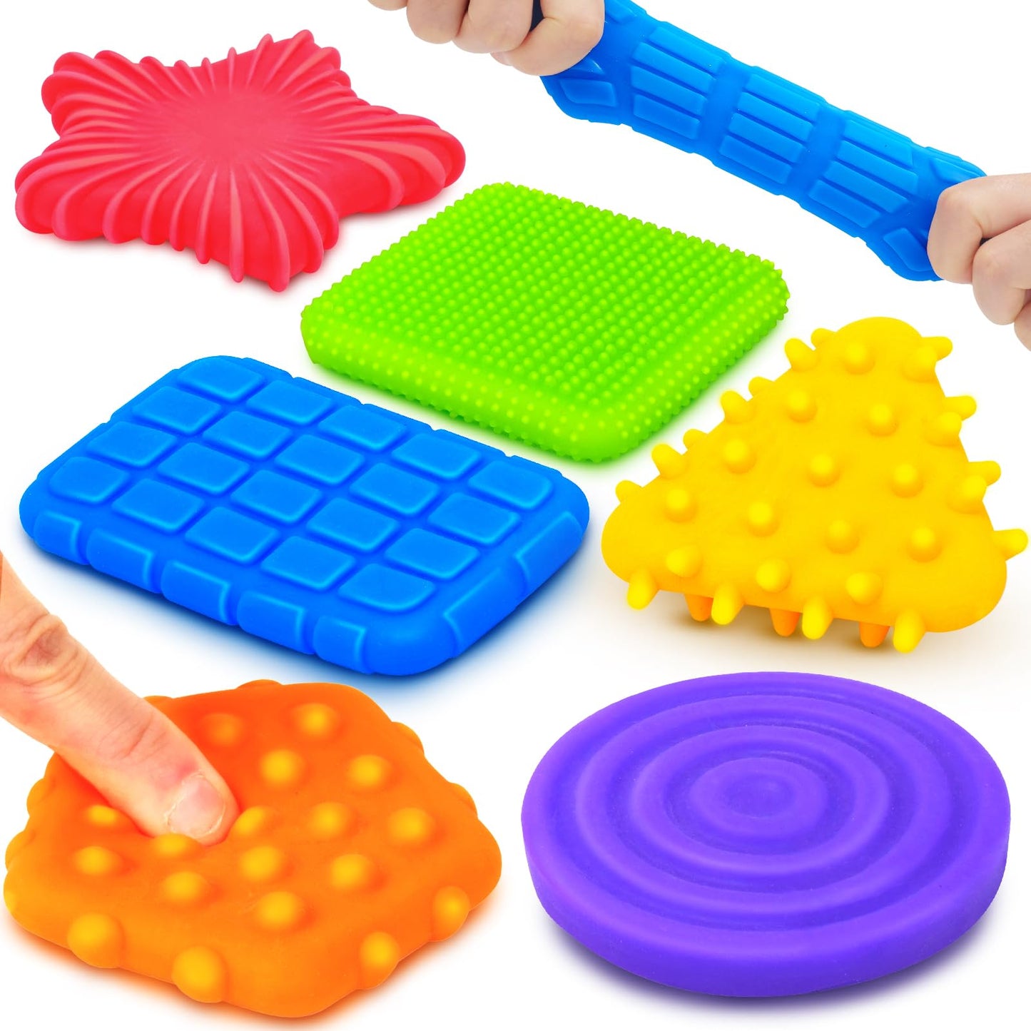 ZaxiDeel Squishy Sensory Toys for Kids – Soft Textured Fidget Toys for Autism and ADHD