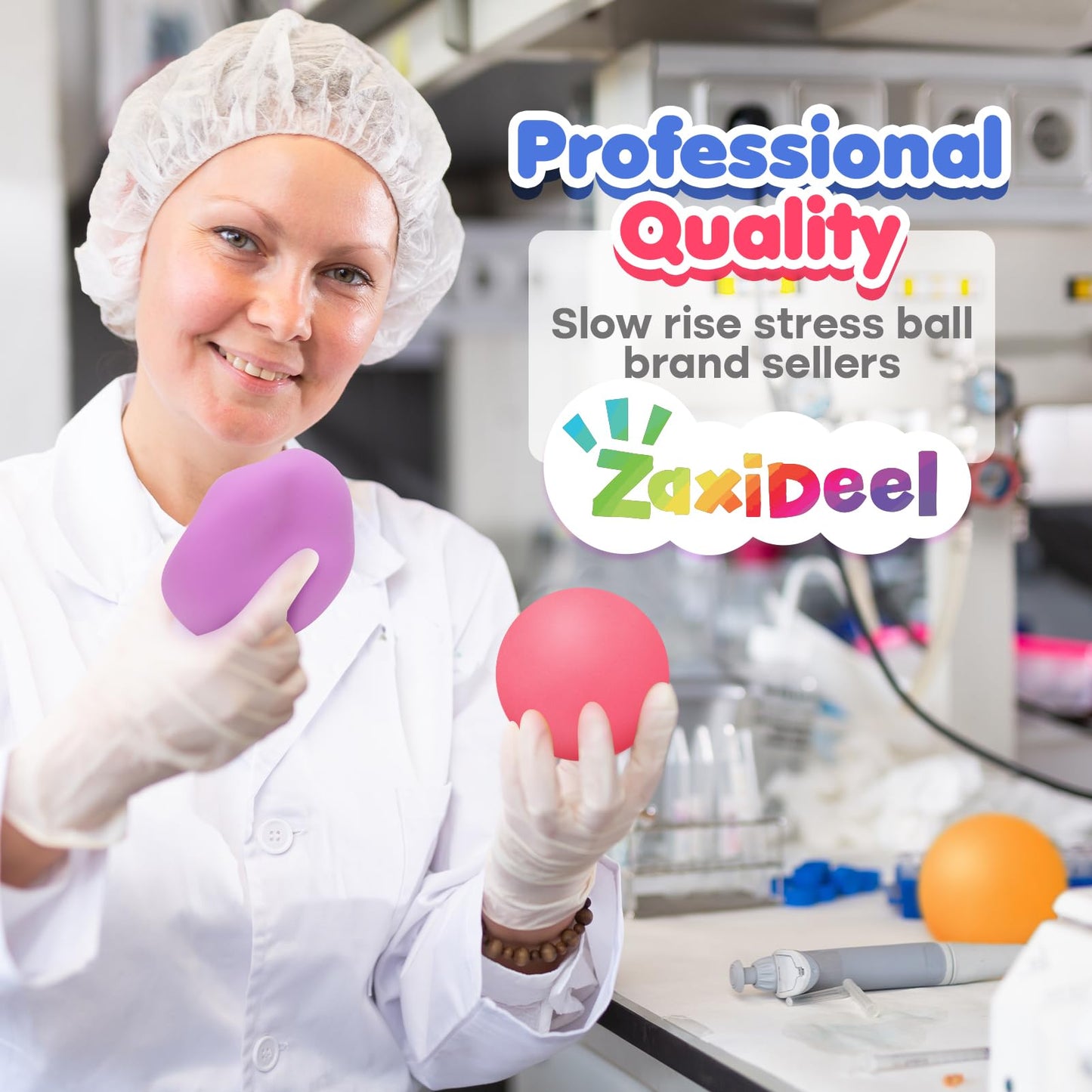 ZaxiDeel 32Pcs Slow Rising Stress Balls Bulk – Classroom Prizes & Fidget Toys