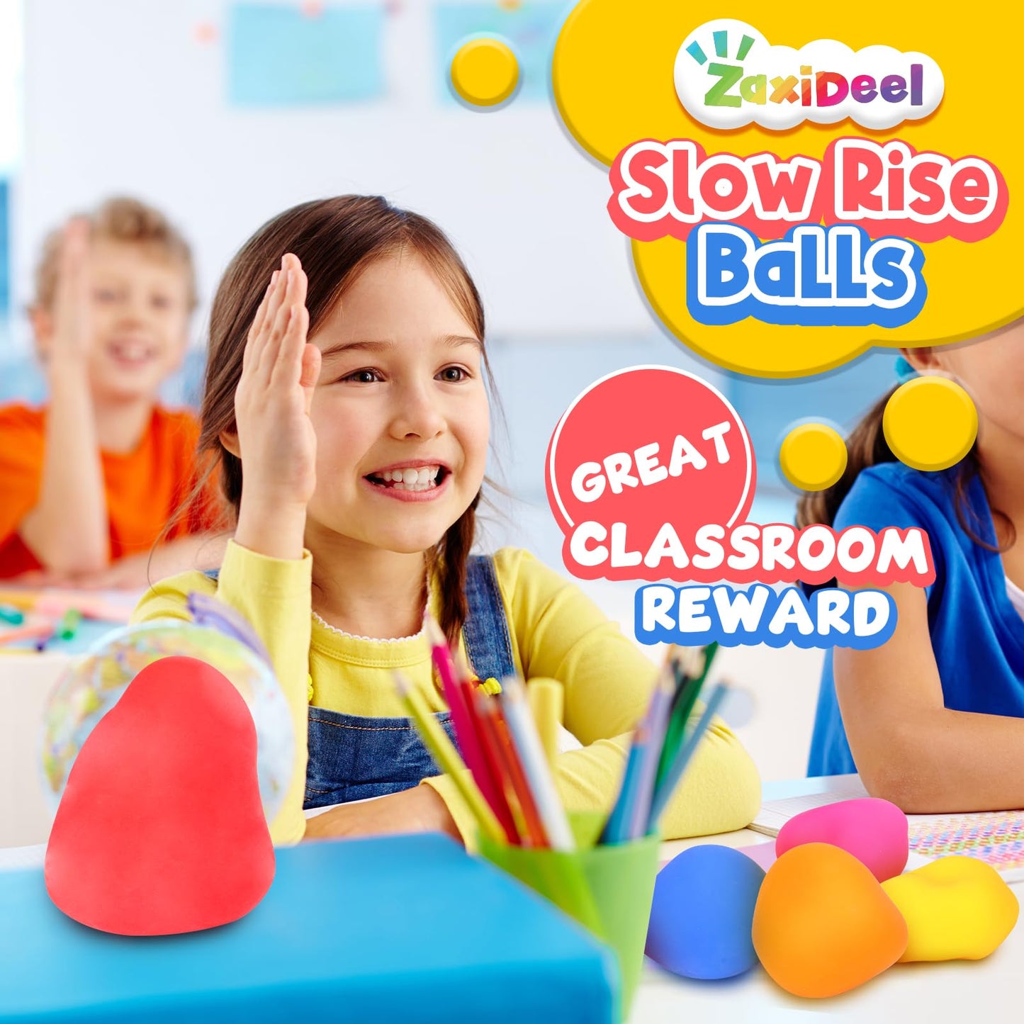 ZaxiDeel Squishy Stress Balls – 24 Pack Fidget Toys for Kids