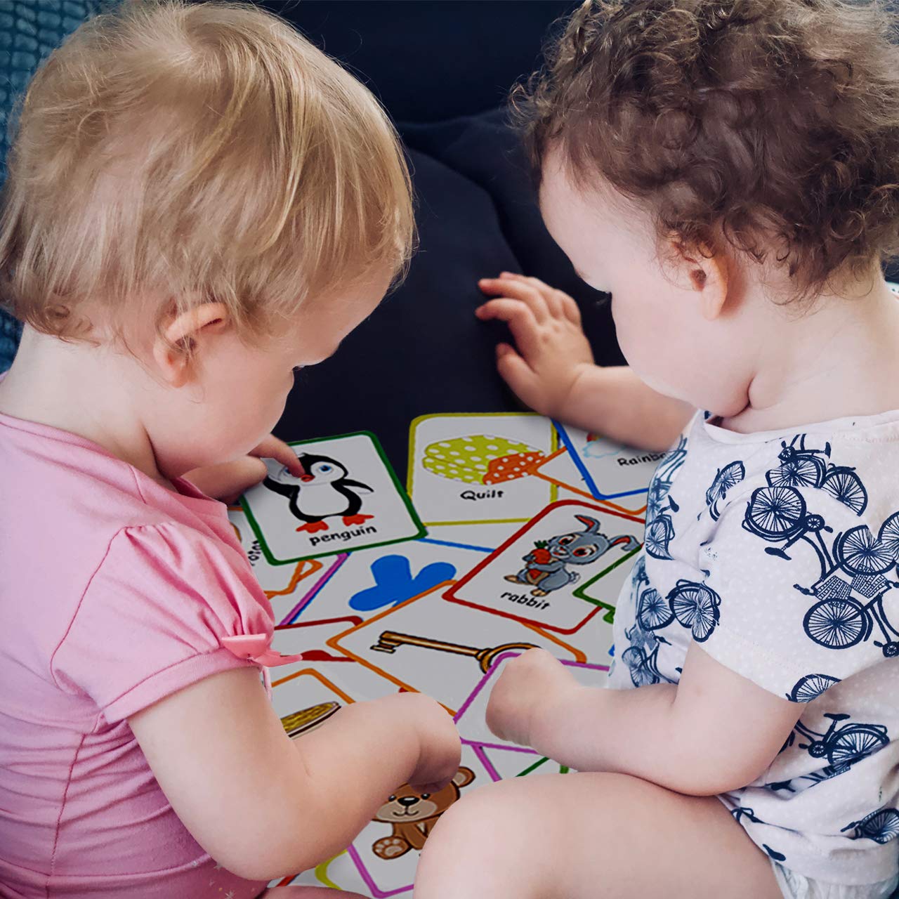 ZazzyKid Alphabet Flash Cards for Toddlers – 52 Double-Sided ABC Cards for Preschool Learning