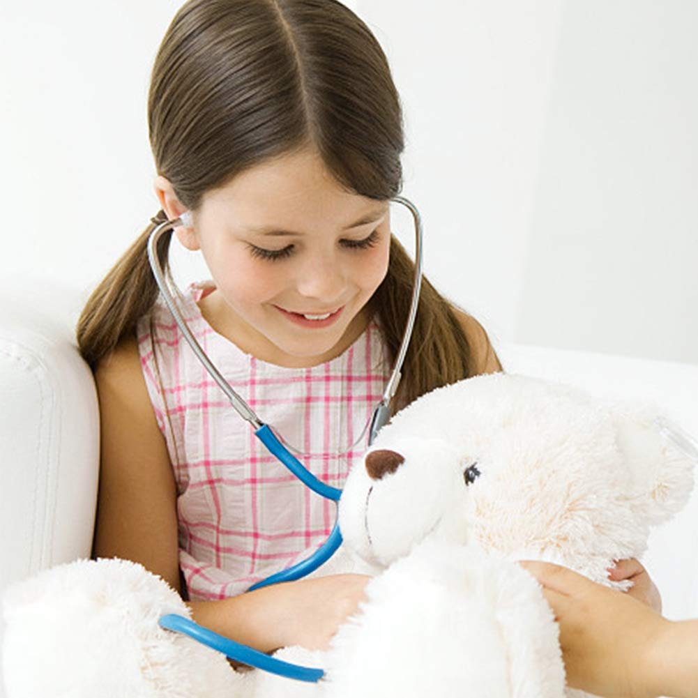 Zcaukya Kids Stethoscope – Real Working Doctor Toy for Kids (Blue)