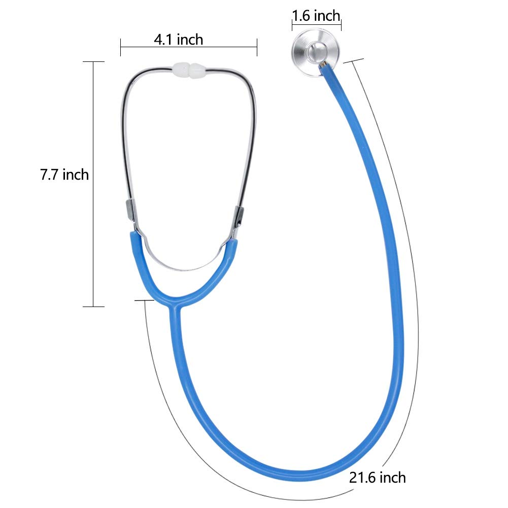 Zcaukya Kids Stethoscope – Real Working Doctor Toy for Kids (Blue)