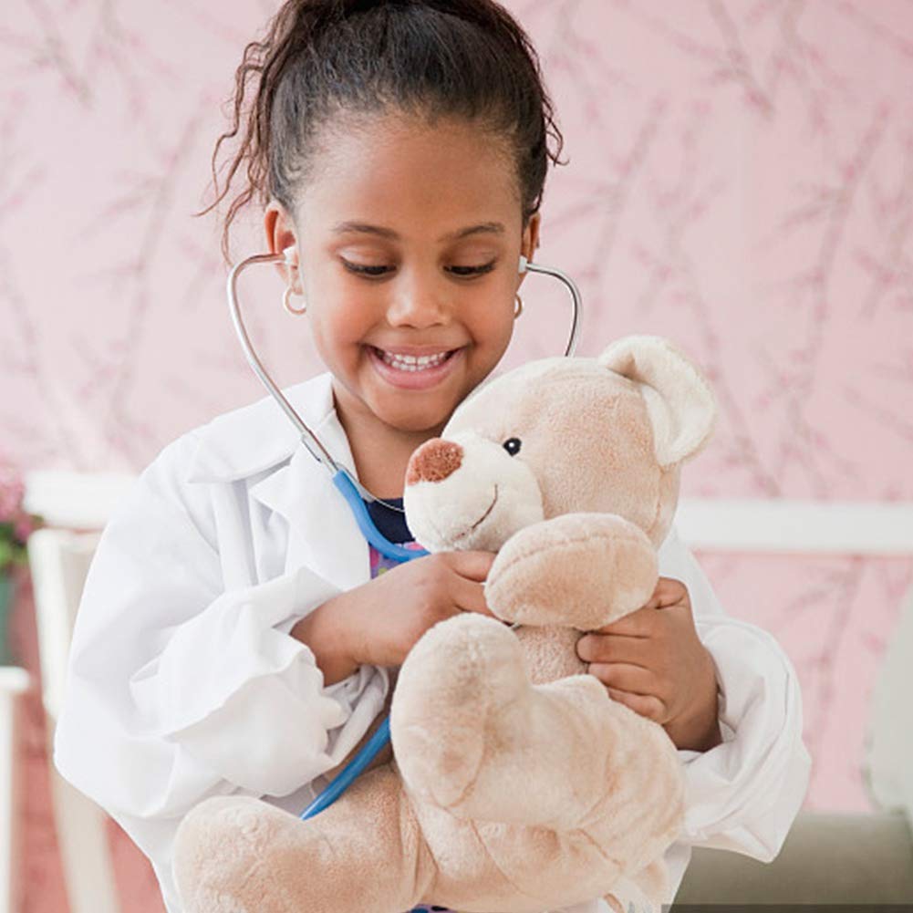 Zcaukya Kids Stethoscope – Real Working Doctor Toy for Kids (Blue)