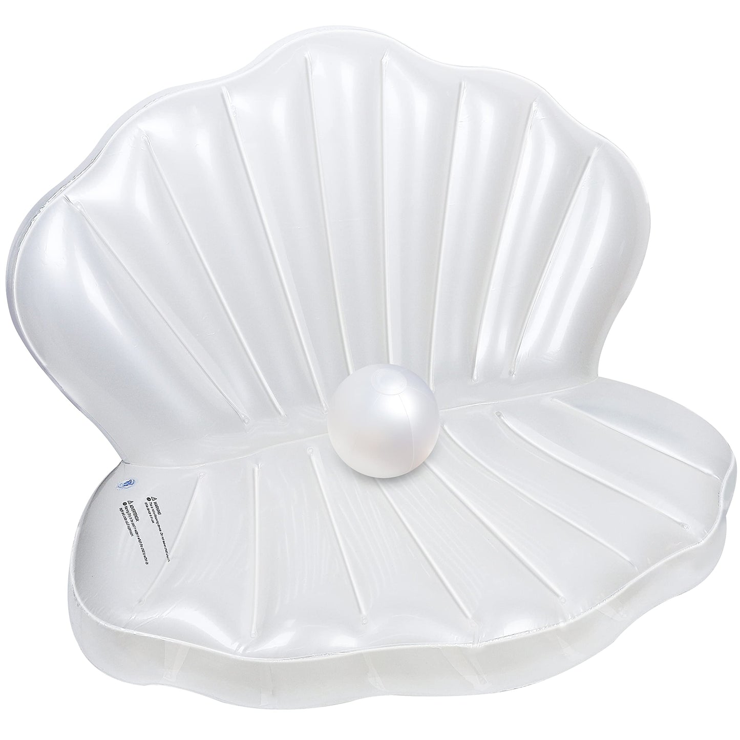 Zcaukya Inflatable Seashell Pool Float – Giant Clam with Pearl Ball for Pool, Beach & Mermaid Party