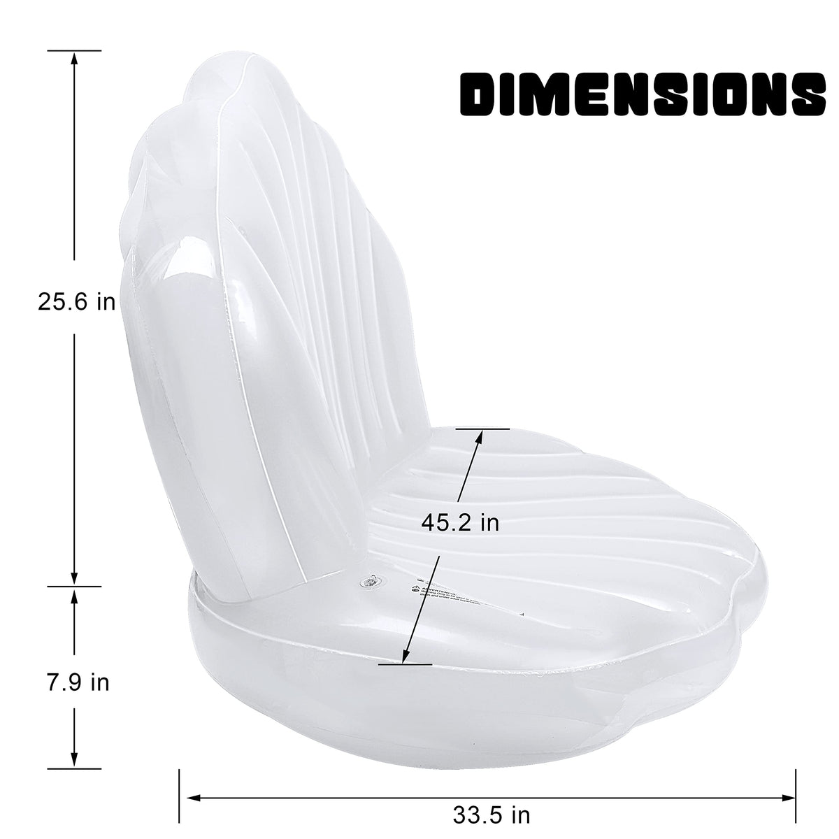 Zcaukya Inflatable Seashell Pool Float – Giant Clam with Pearl Ball for Pool, Beach & Mermaid Party