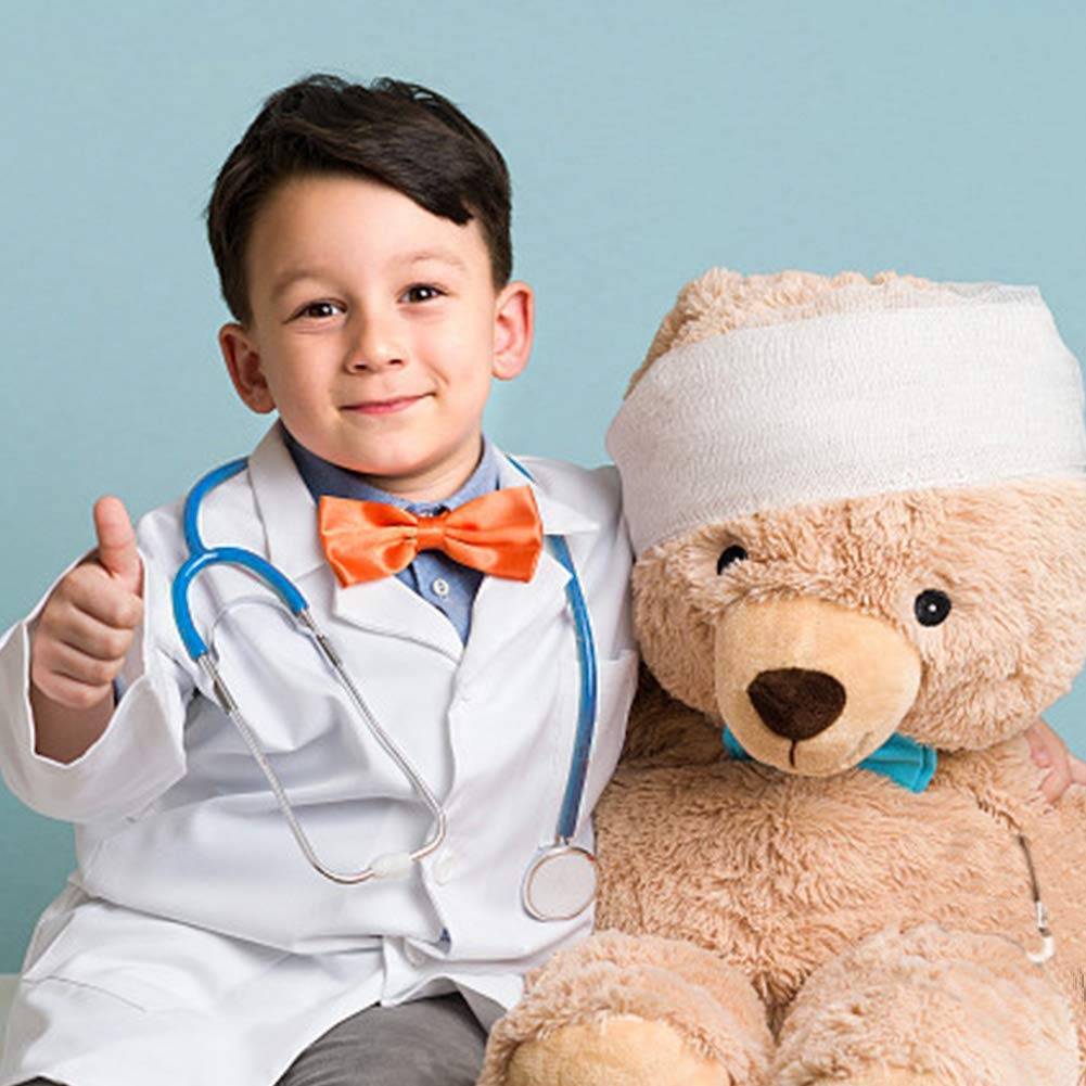 Zcaukya Kids Stethoscope – Real Working Doctor Toy for Kids (Blue)