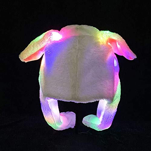 ZCINT Rabbit Hat – Moveable Ears Plush Cap for Kids & Adults (Pink)