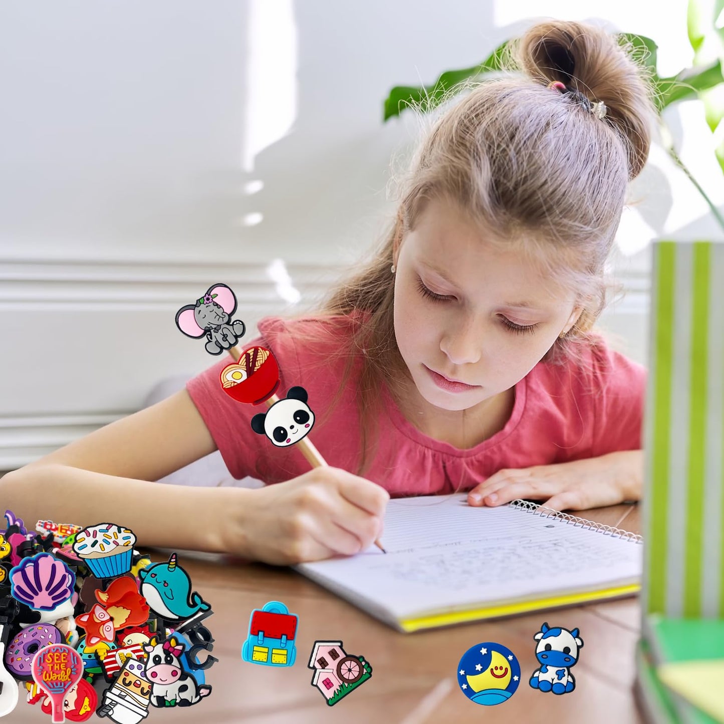 Zddaoole 100 Pcs Cute Pencil Topper Decorations – Classroom Prizes