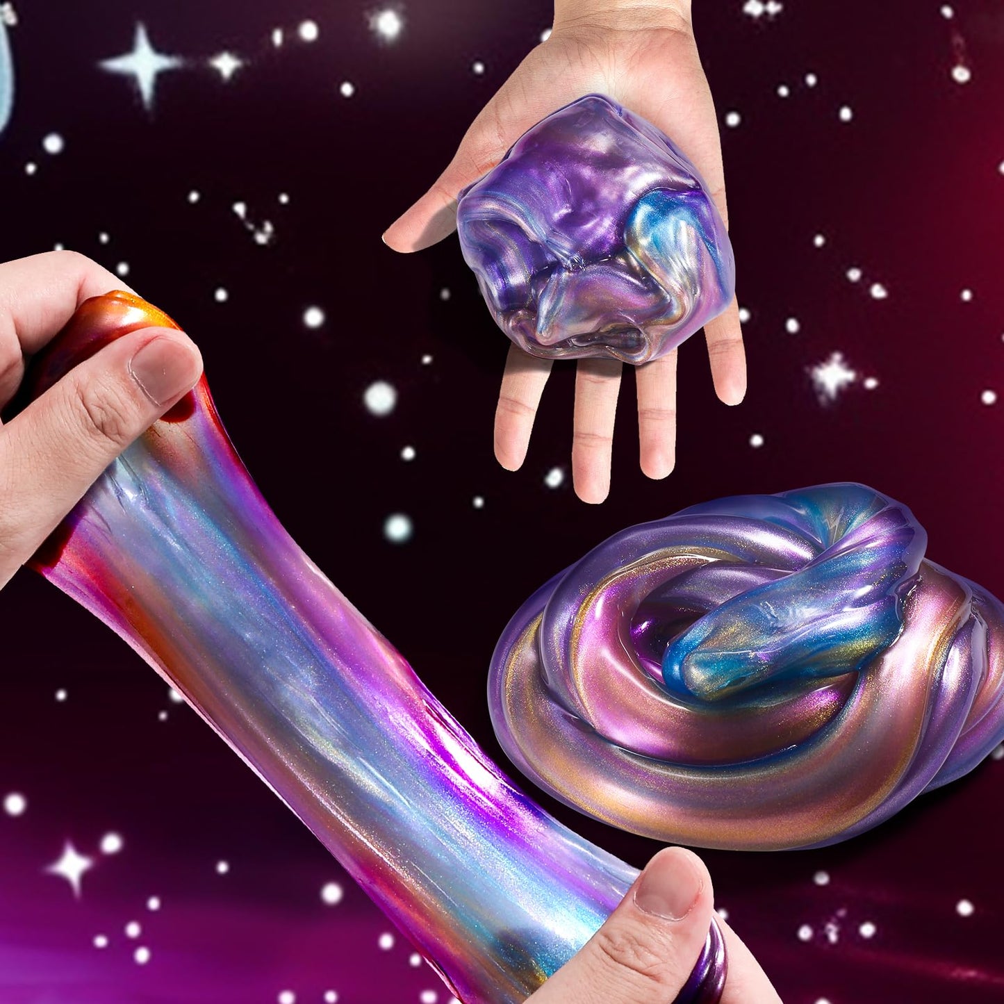 ZDTHNSIAT Galaxy Slime Toy 72-Pack – Colorful Fidget Slime for Kids, Party Favors