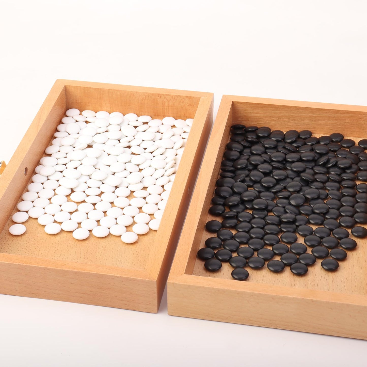 Zeamas Wooden Go Game Set – 11.8-Inch Goban with Drawers, 361 Stones, 19x19 Weiqi Board