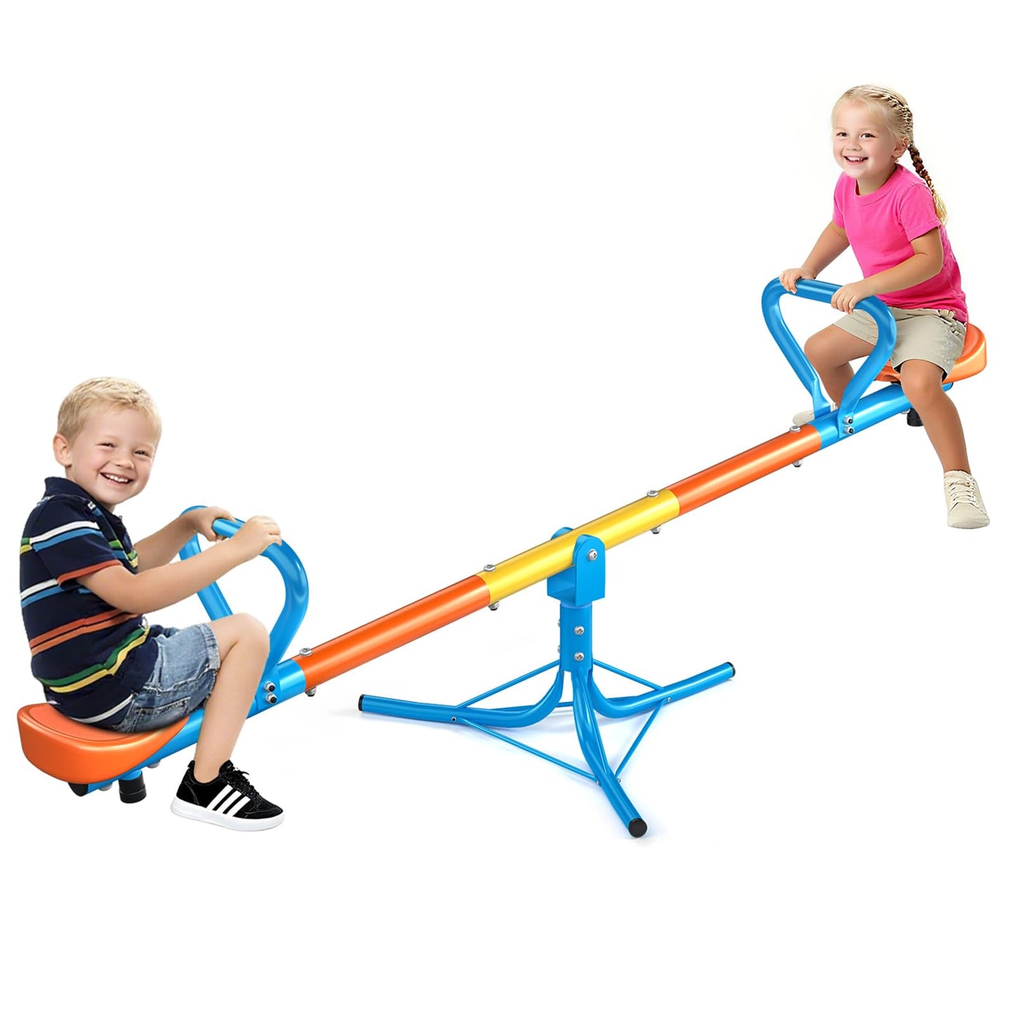 ZeathToits Seesaw - 360° Spin Teeter Totter for Kids 3-8 | Durable Outdoor Playground Toy