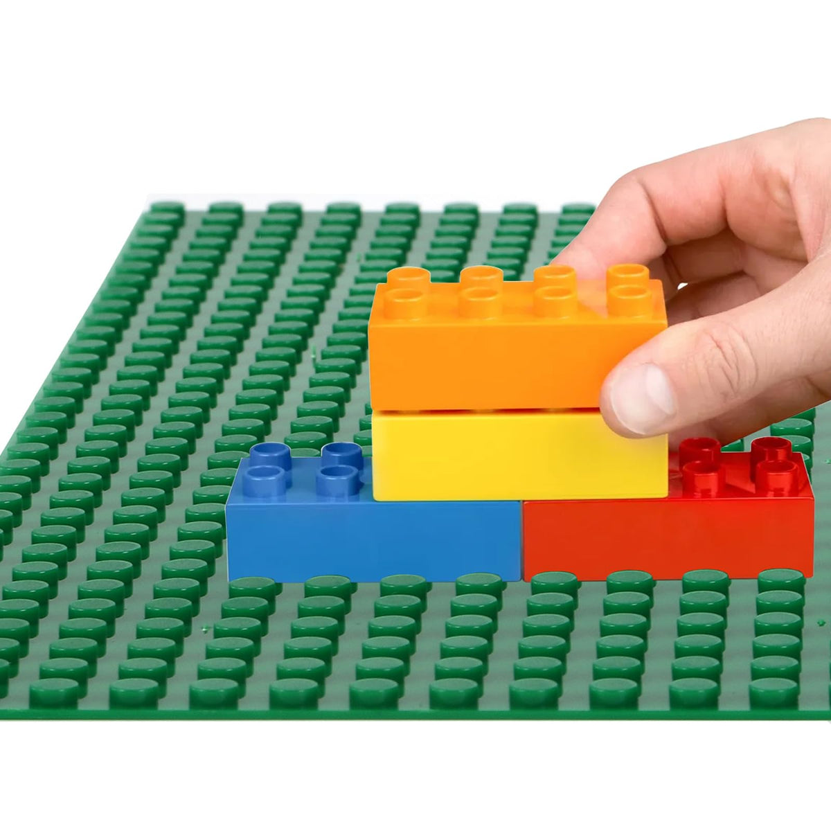 ZEAYEA 12-Pack Classic Baseplates 10x10 Green – Compatible with Most Bricks