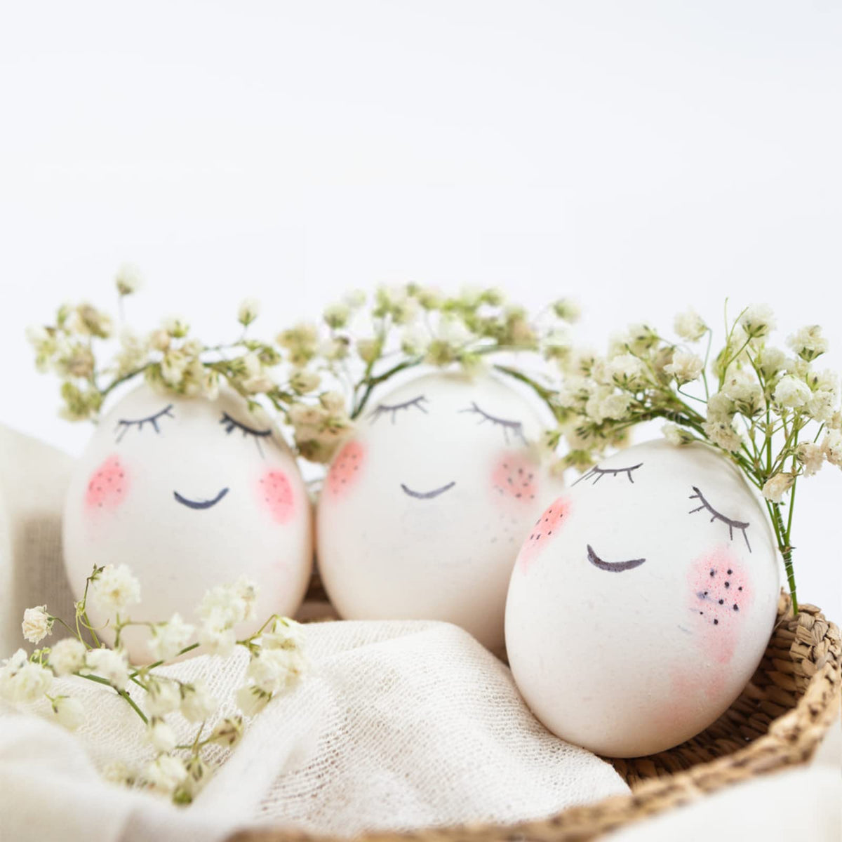ZEAYEA 24-Piece Wooden Fake Eggs for Easter & DIY Crafts
