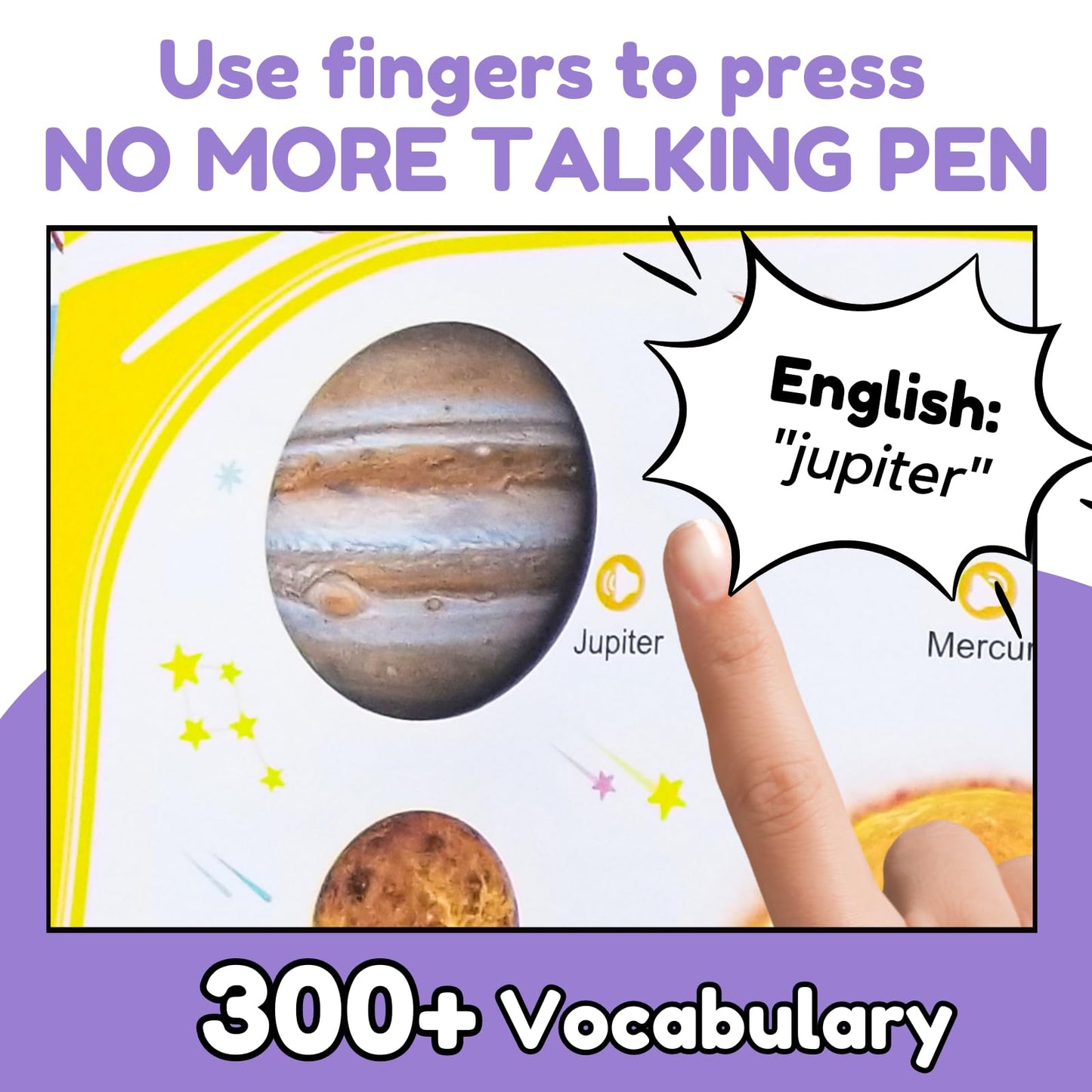 ZeenKind English Words Sound Book for Kids | 300+ Words Talking Interactive Learning Toy