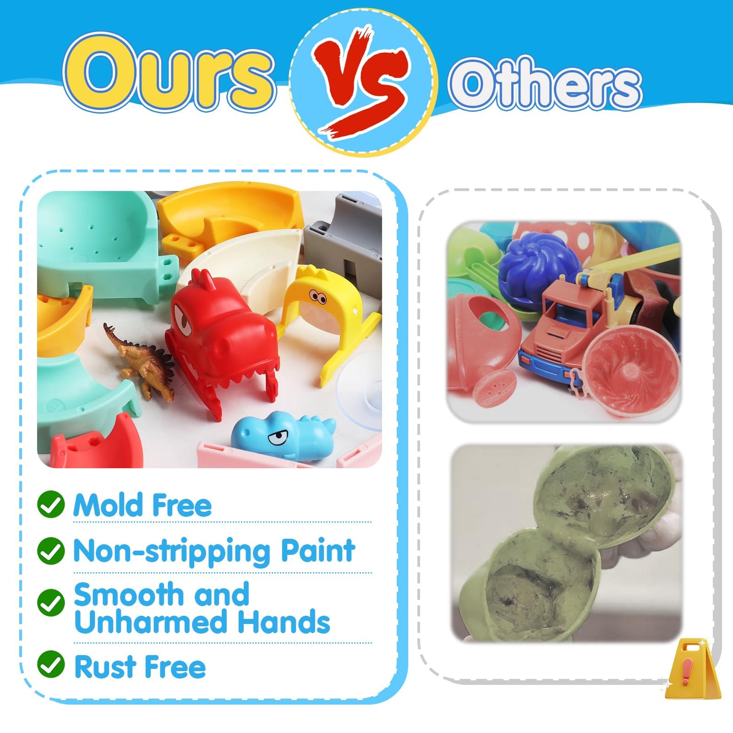 Zeewoo Kids Bath Toys – 30-Piece Dinosaur Race Track Set for Ages 4-8