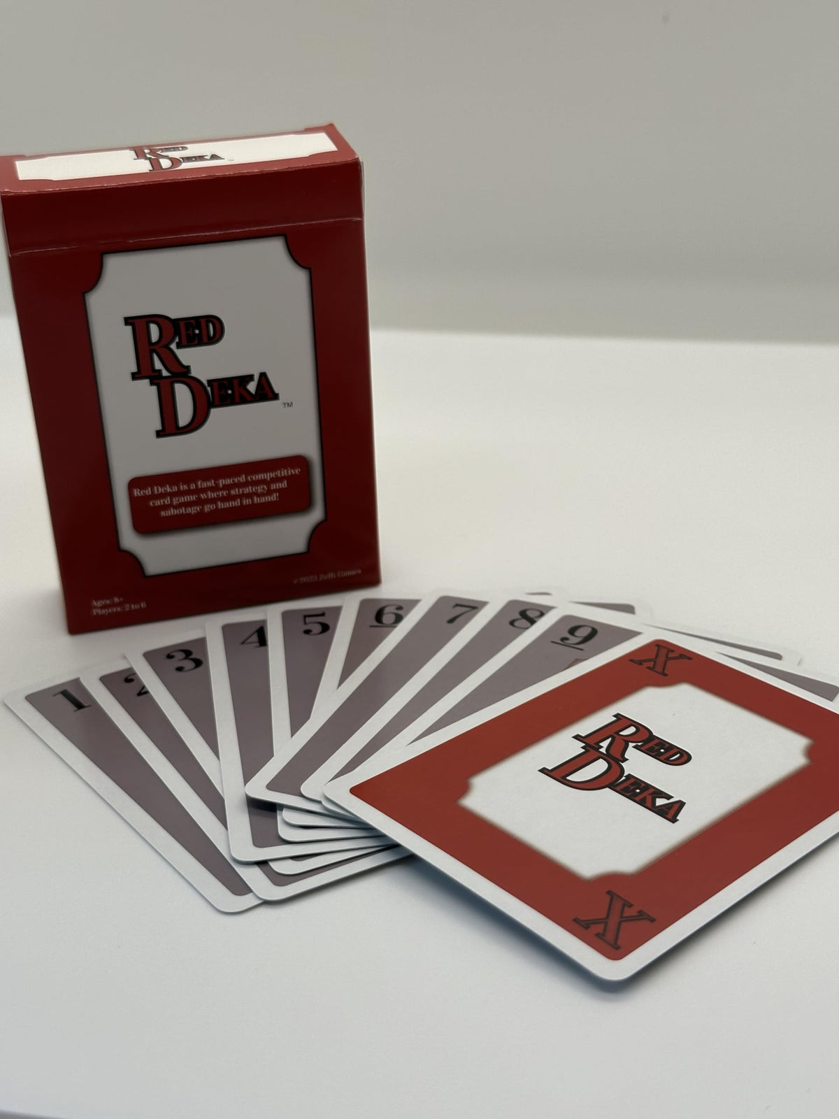 ZEFFI GAMES Red Deka Card Game - Sabotage is The Strategy for Game Night