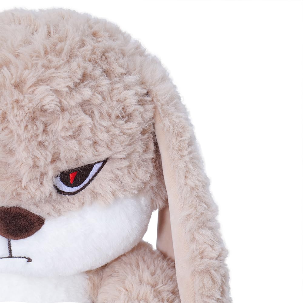 ZEIO 16.5-Inch Soft Plush Bunny – Huggable Brown Rabbit Plushie for Kids & Collectors