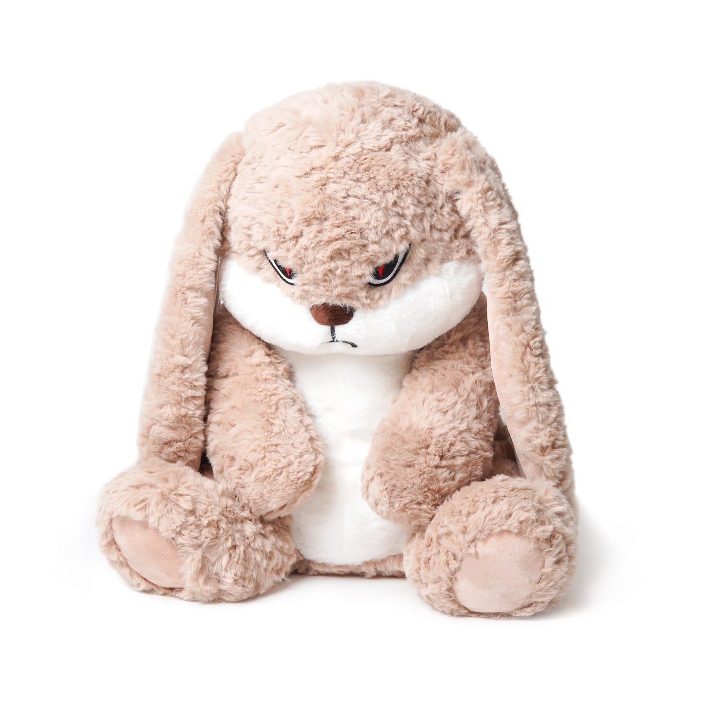 ZEIO Grumpy Bunny 19.6-Inch Plush Rabbit – Ultra-Soft Huggable Toy