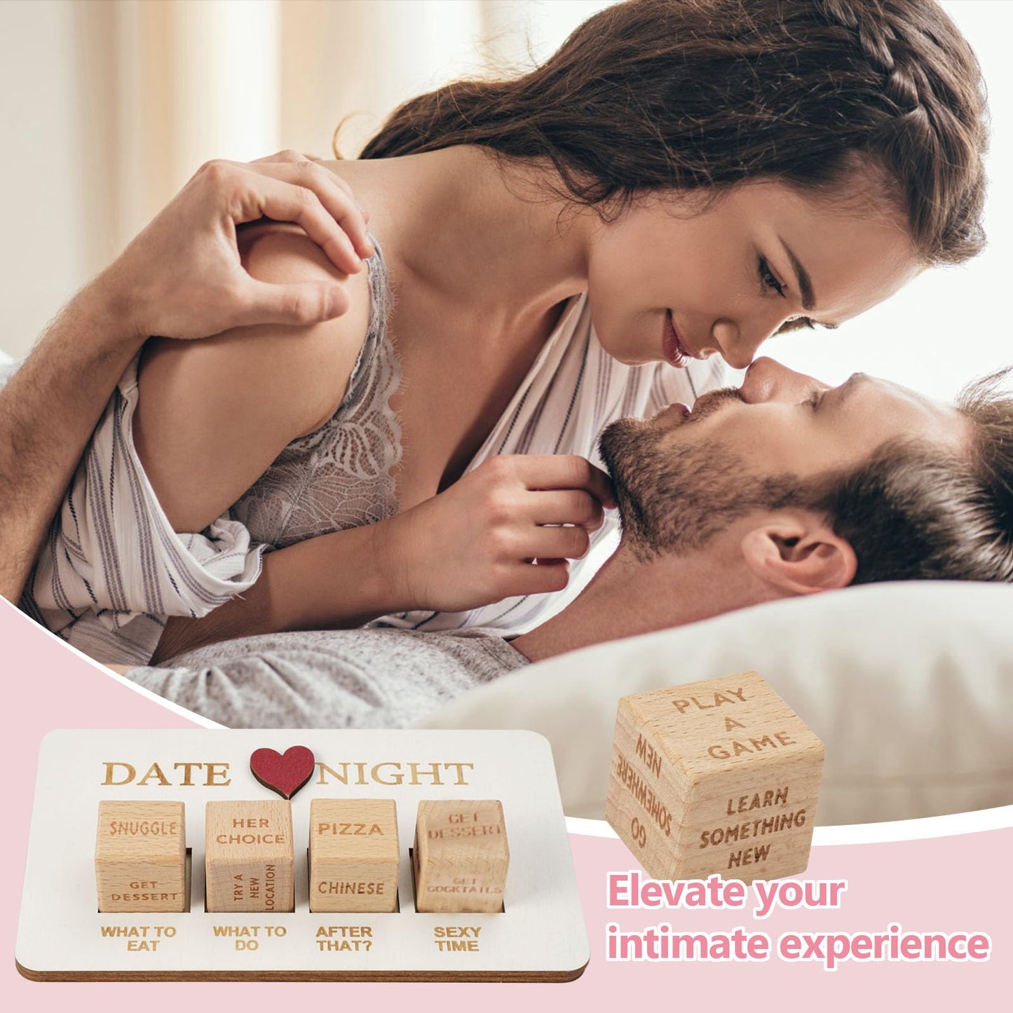 Zelbuck Date Night Dice - Romantic Valentines Day Gifts for Couples