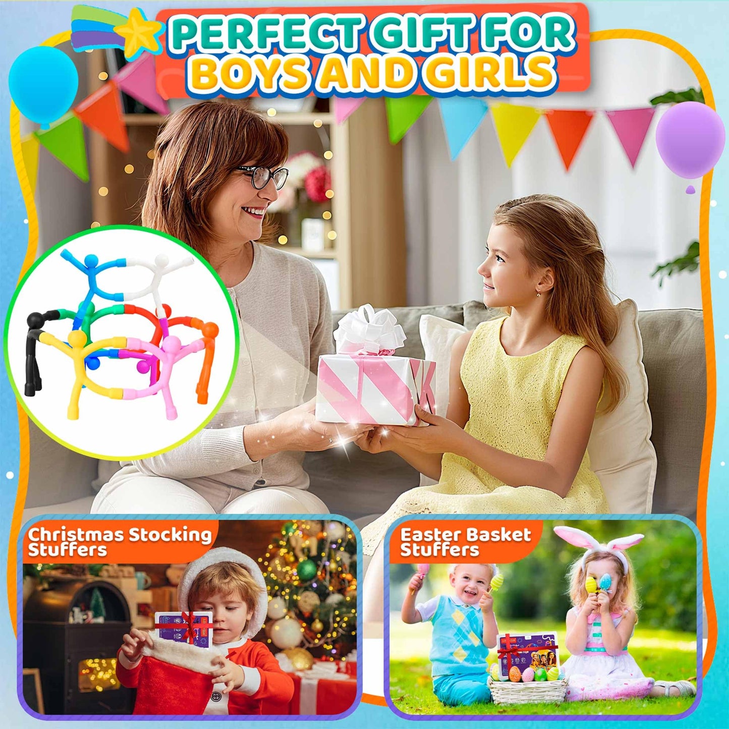 Zemobra Magnetic Travel Toys for Toddlers - 5-Piece Fidget Travel Set