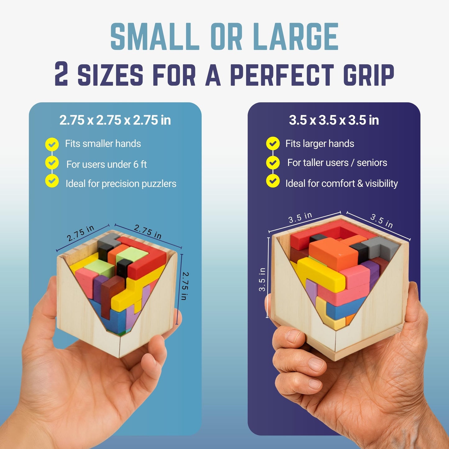 Zen Fun Unsolvable Puzzle Cube - Hardest Brain Teaser for Adults (32 Pieces)