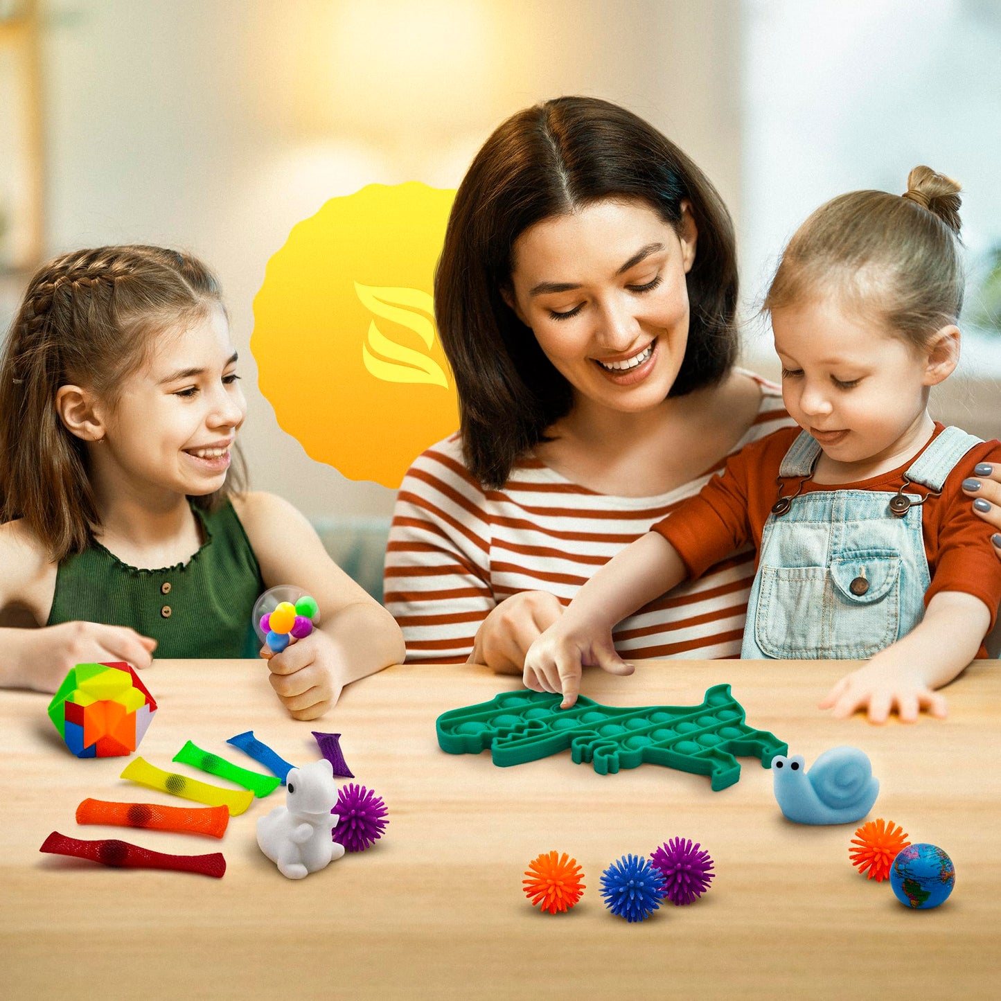 Zen Laboratory Fidget Poppers Pack – 50 Pcs Sensory Toys for Kids 8-12
