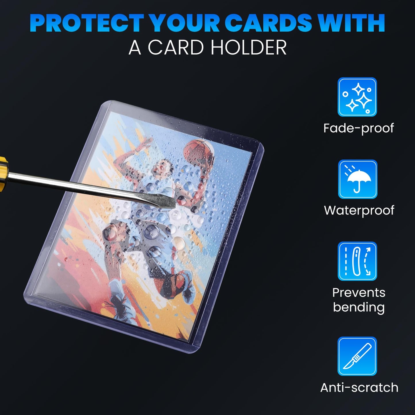 ZENOWICK 1600 Card Sleeves Top Loaders – 3x4 in, 800 Top Loaders + 800 Soft Sleeves