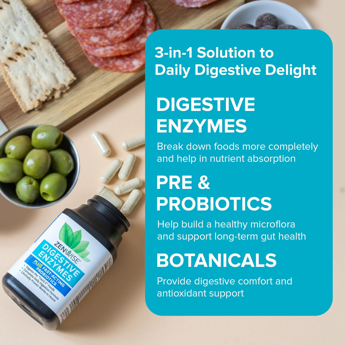 Zenwise Health Digestive Enzymes for Gut Health & Bloating Relief