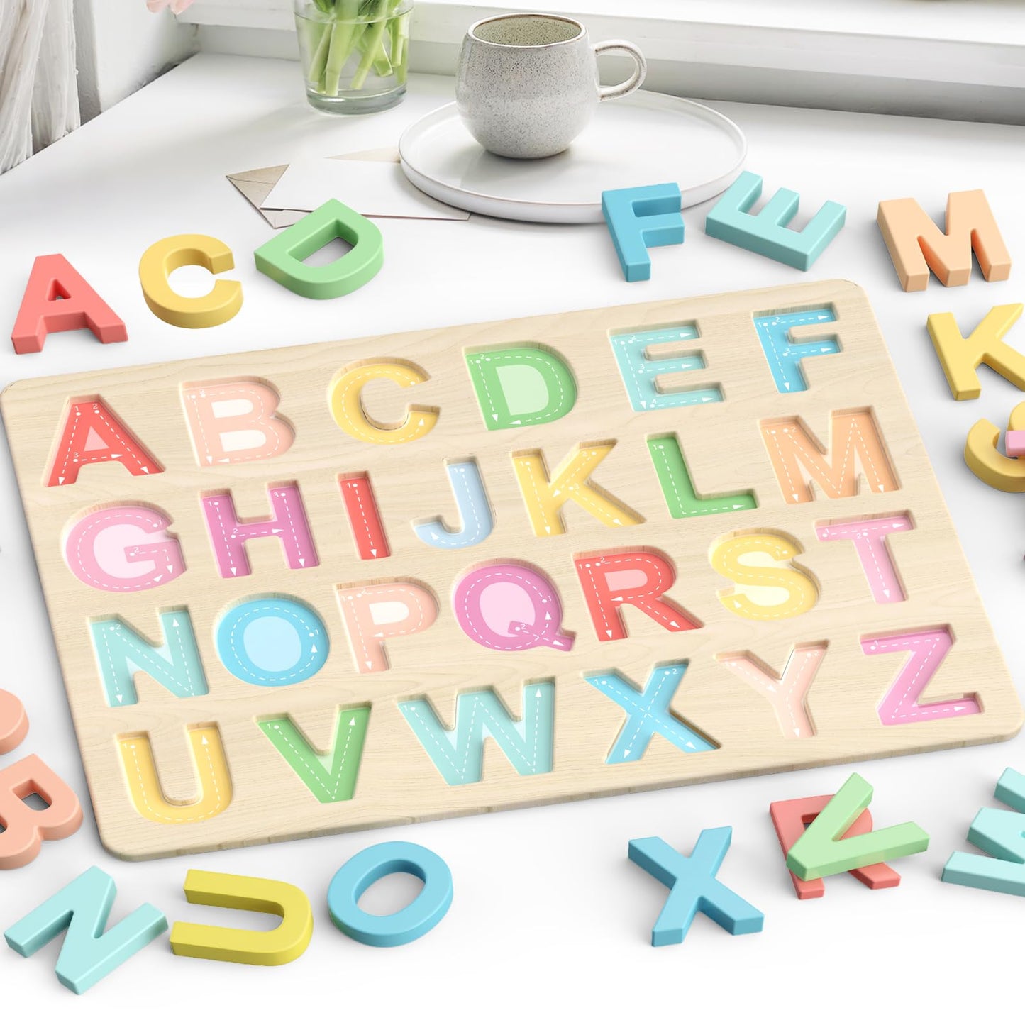 Zeoddler Alphabet Puzzles for Kids – ABC Puzzles and Preschool Learning