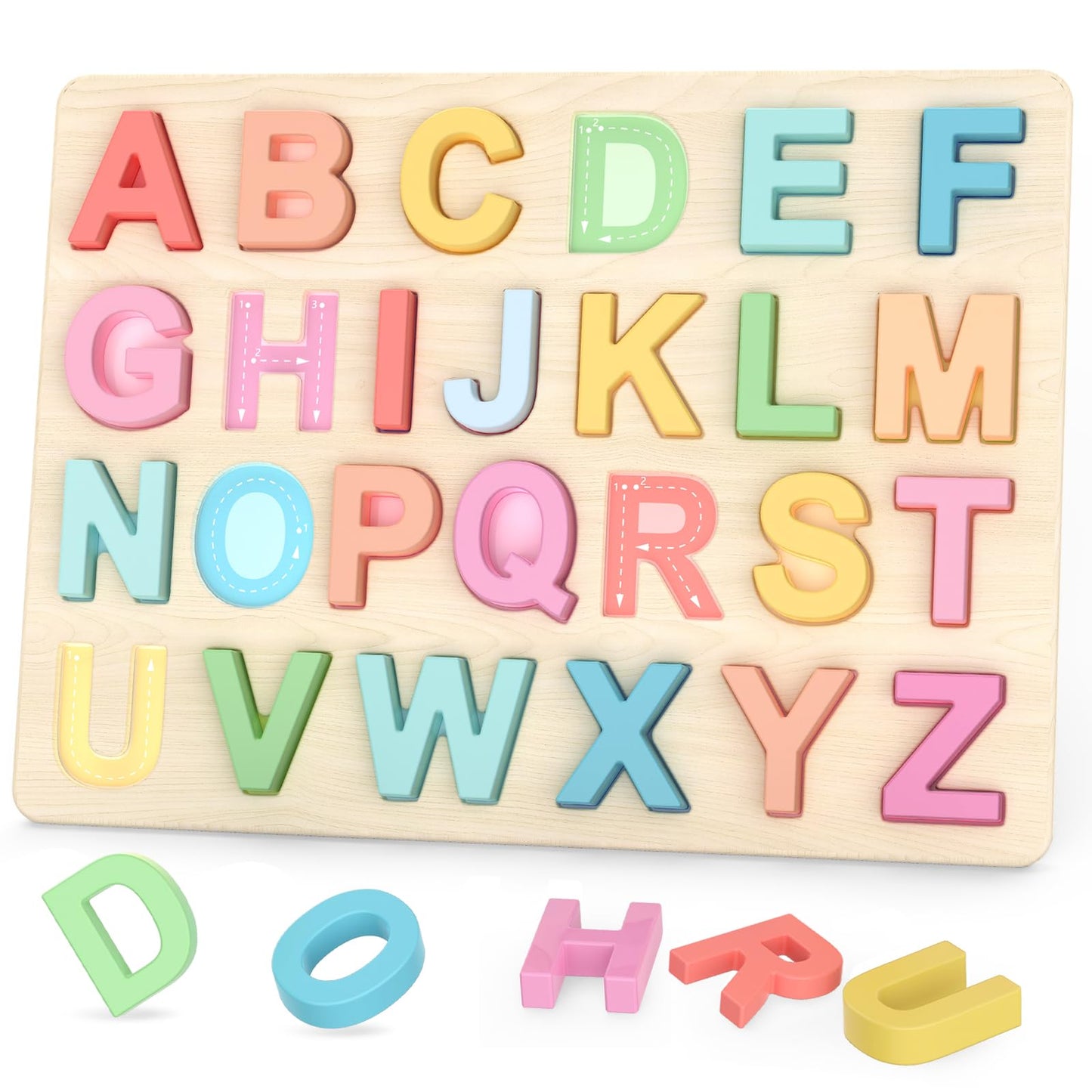 Zeoddler Alphabet Puzzles for Kids – ABC Puzzles and Preschool Learning