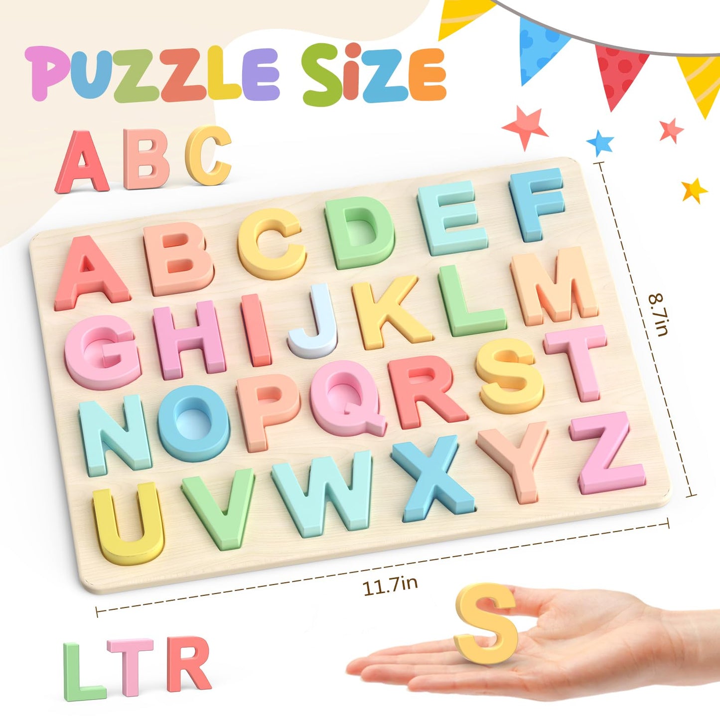 Zeoddler Alphabet Puzzles for Kids – ABC Puzzles and Preschool Learning