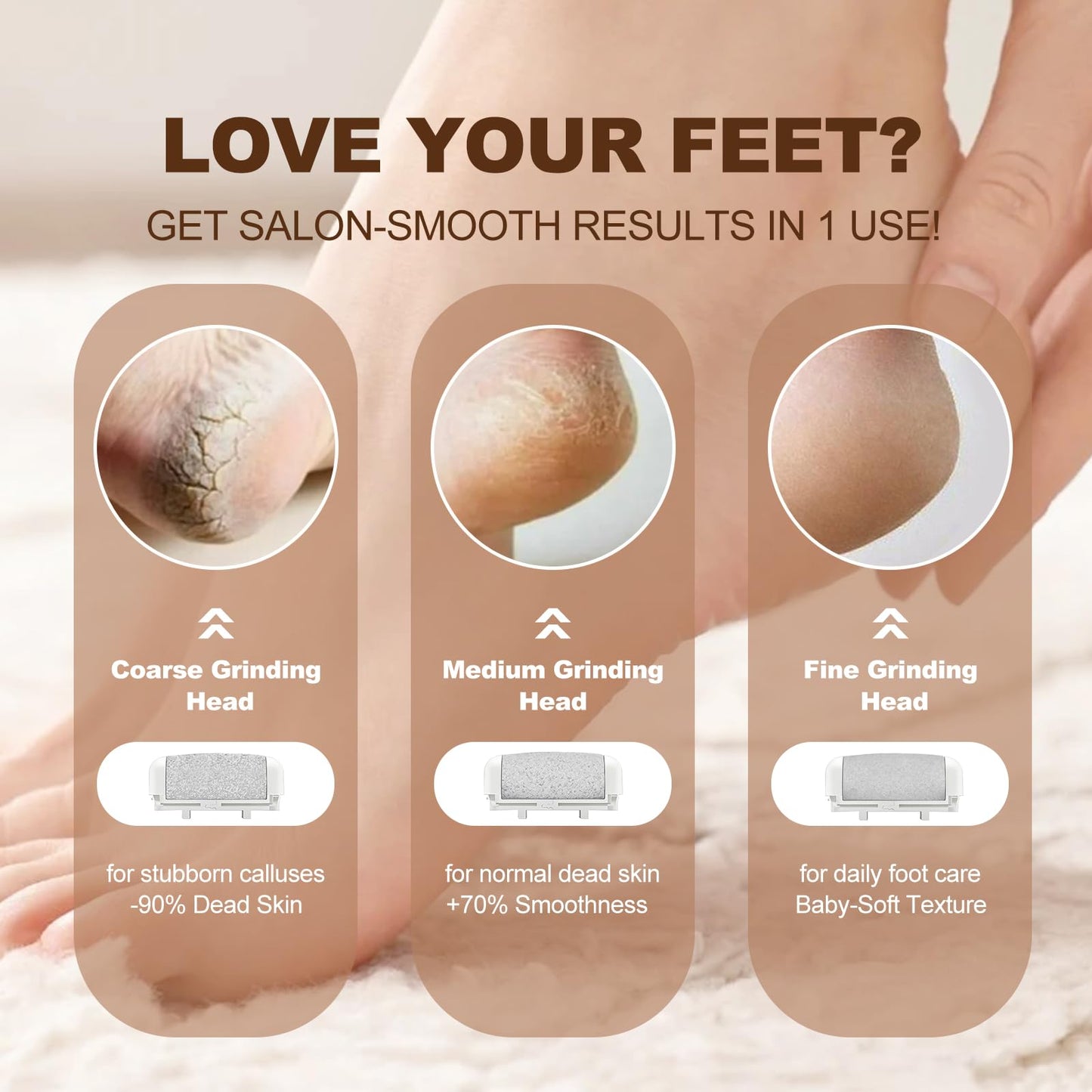 Zephiconn 17-in-1 Electric Foot File Kit – Rechargeable, Waterproof Foot Care Tool