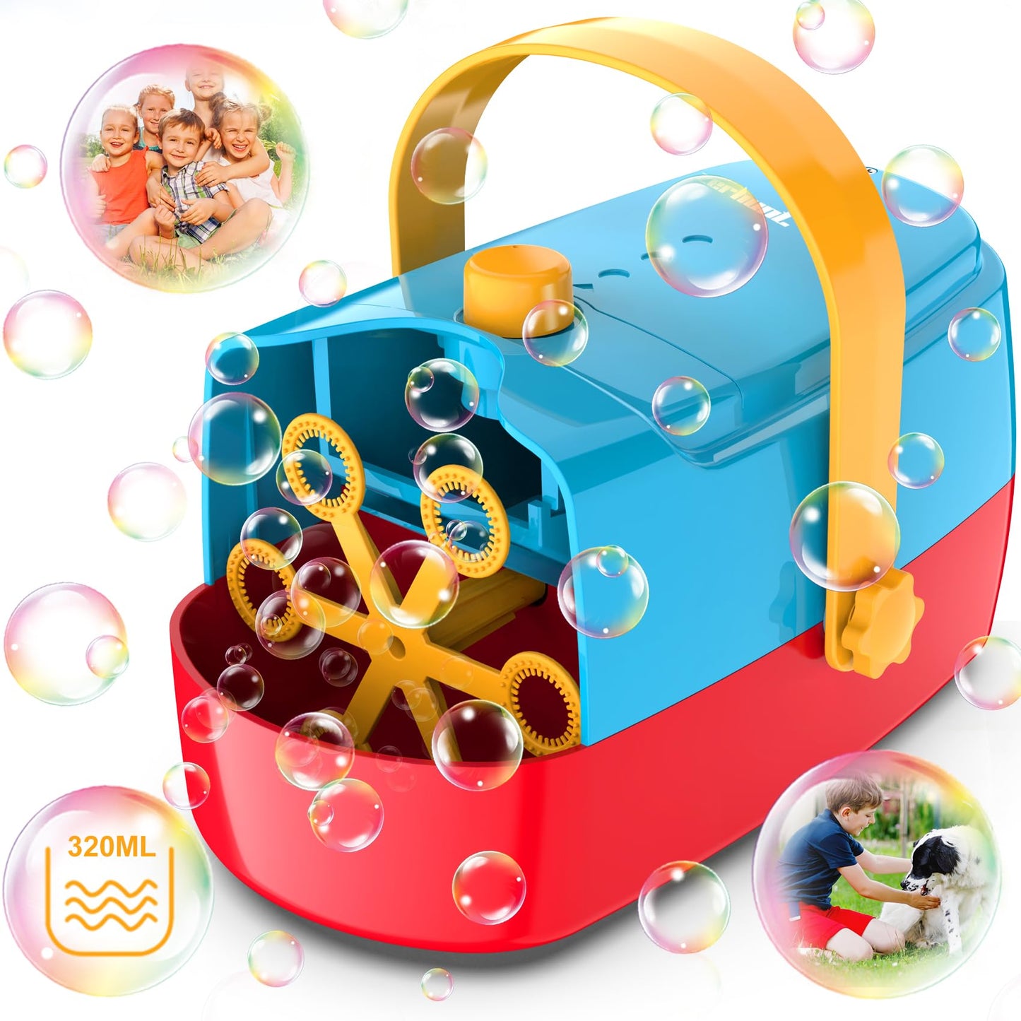 Zerhunt Bubble Machine – Durable Auto Bubble Blower | 18000+ Bubbles/Min